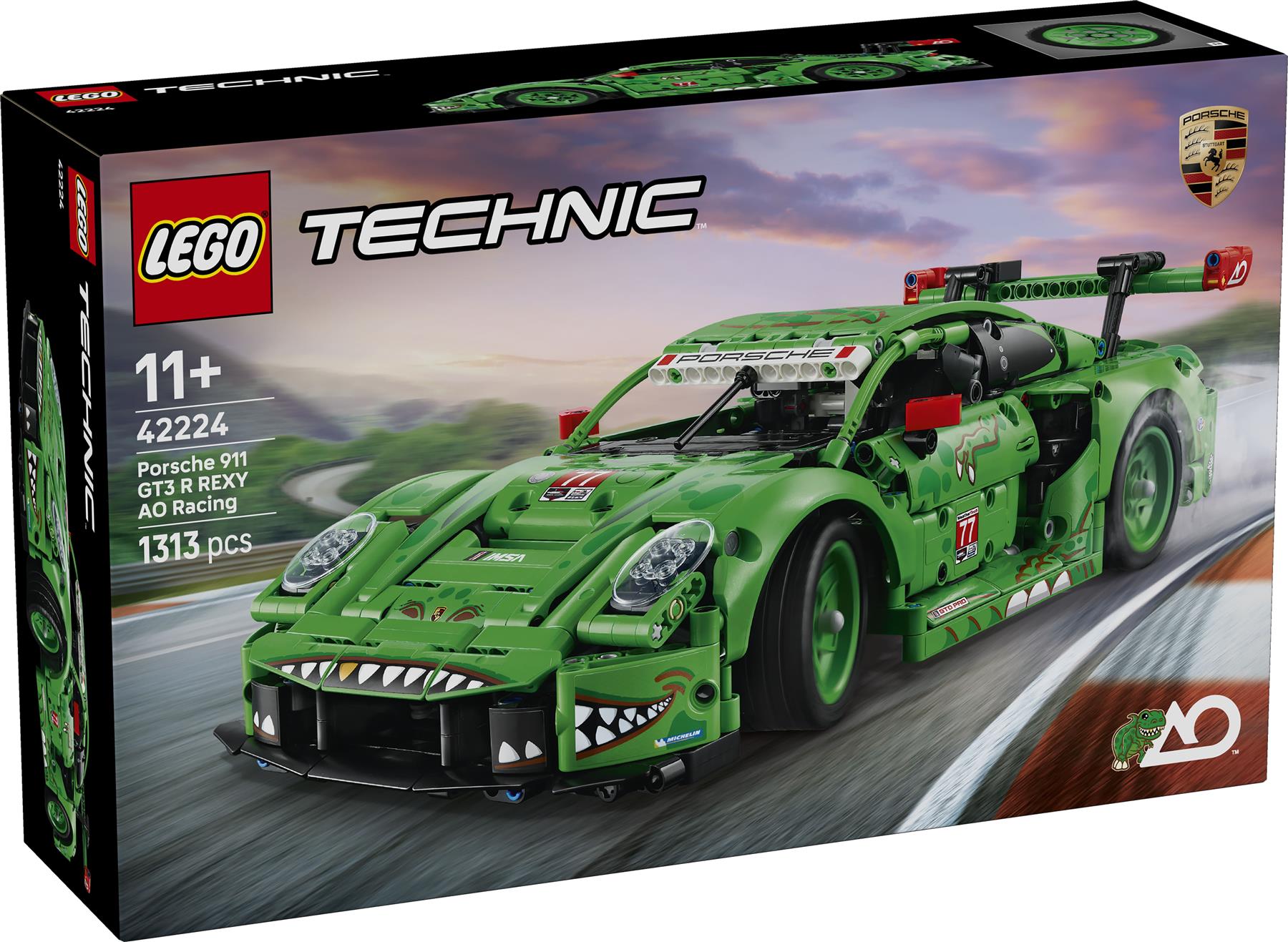LEGO Technic Porsche 911 GT3 R REXY AO Racing Car 42224