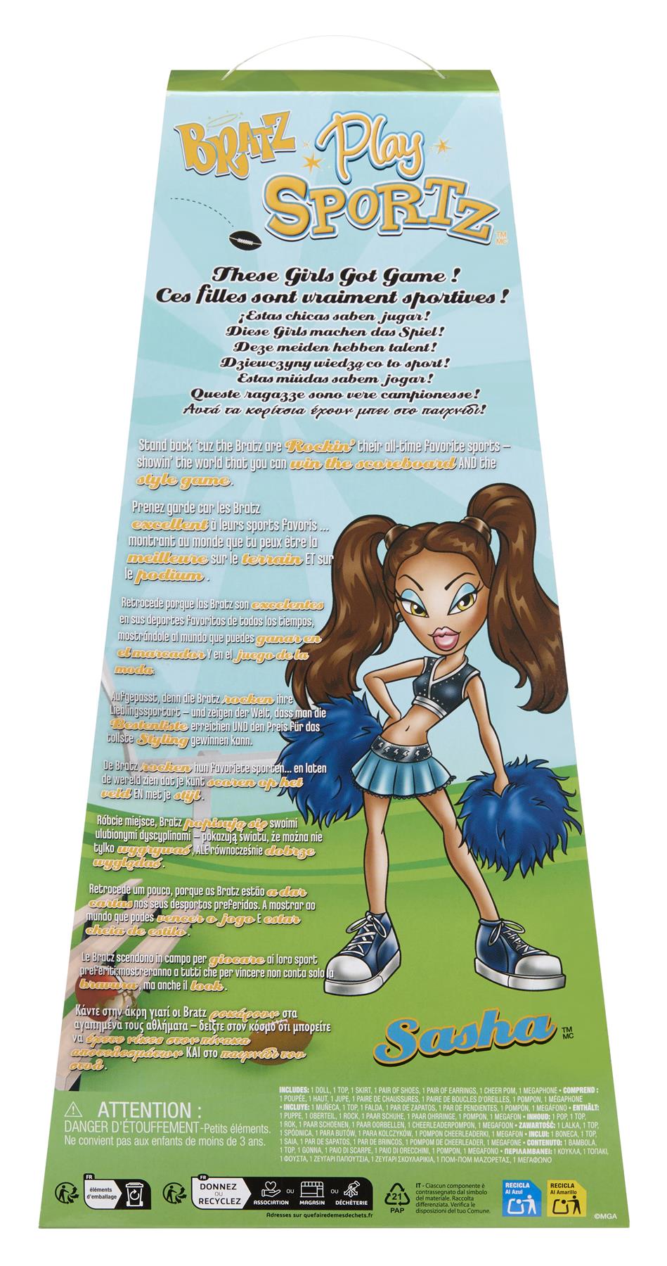 Bratz Play Sportz Doll Sasha - Cheerleader