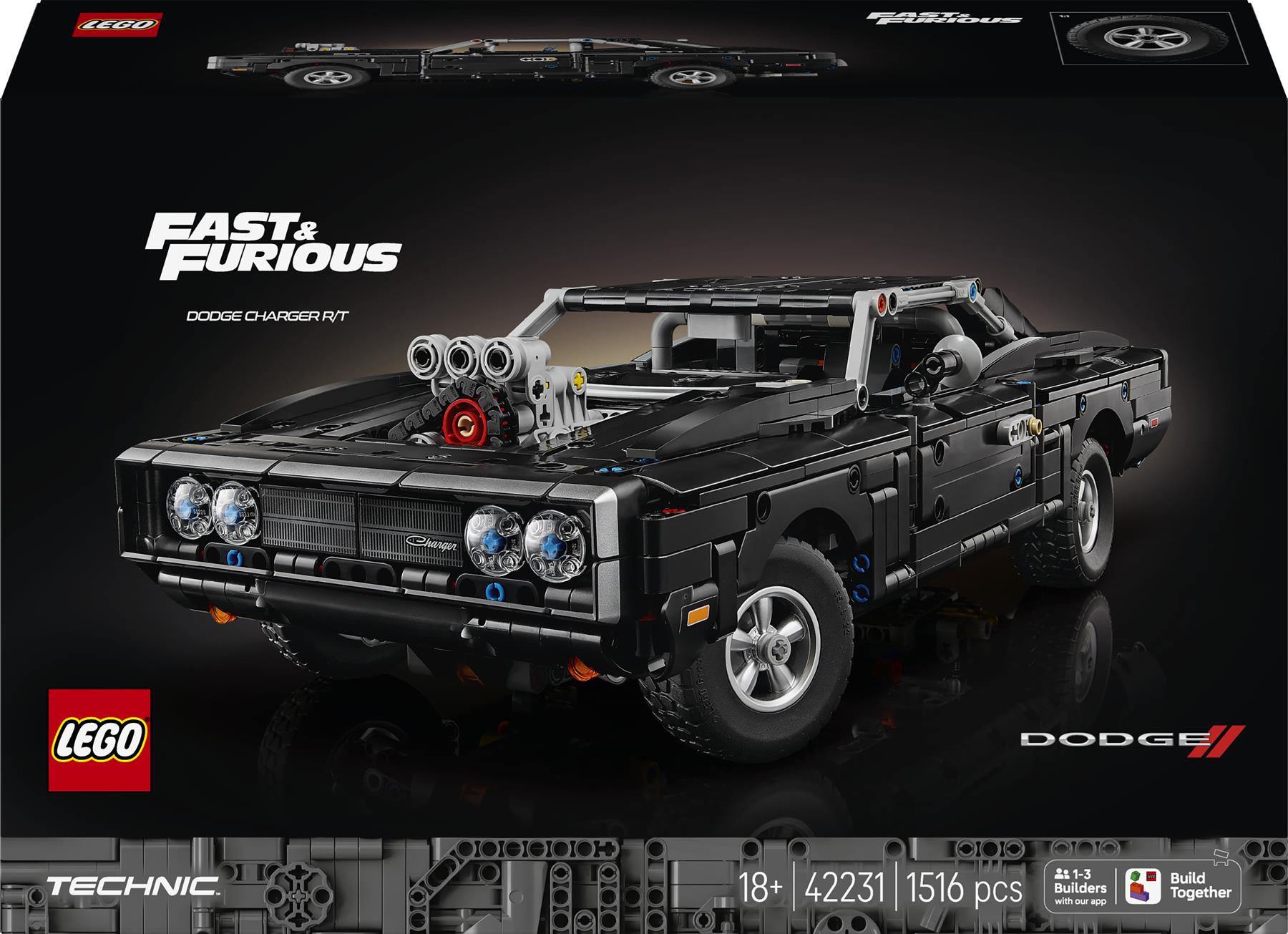 LEGO Technic Fast and Furious Dodge Charger R/T Car 42231