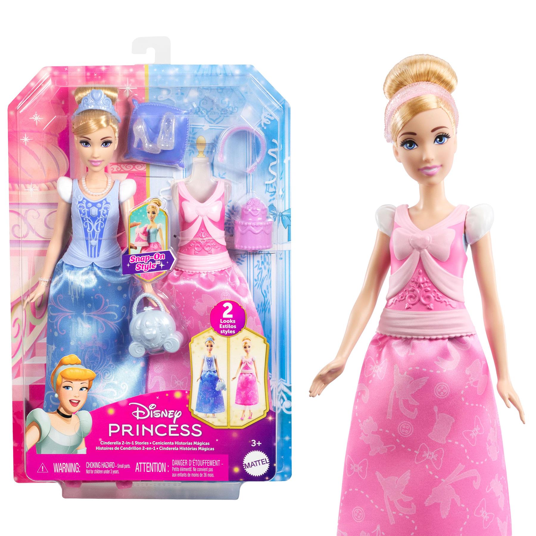Disney Princess 2-in-1 Stories Fashion Dolls - Cinderella