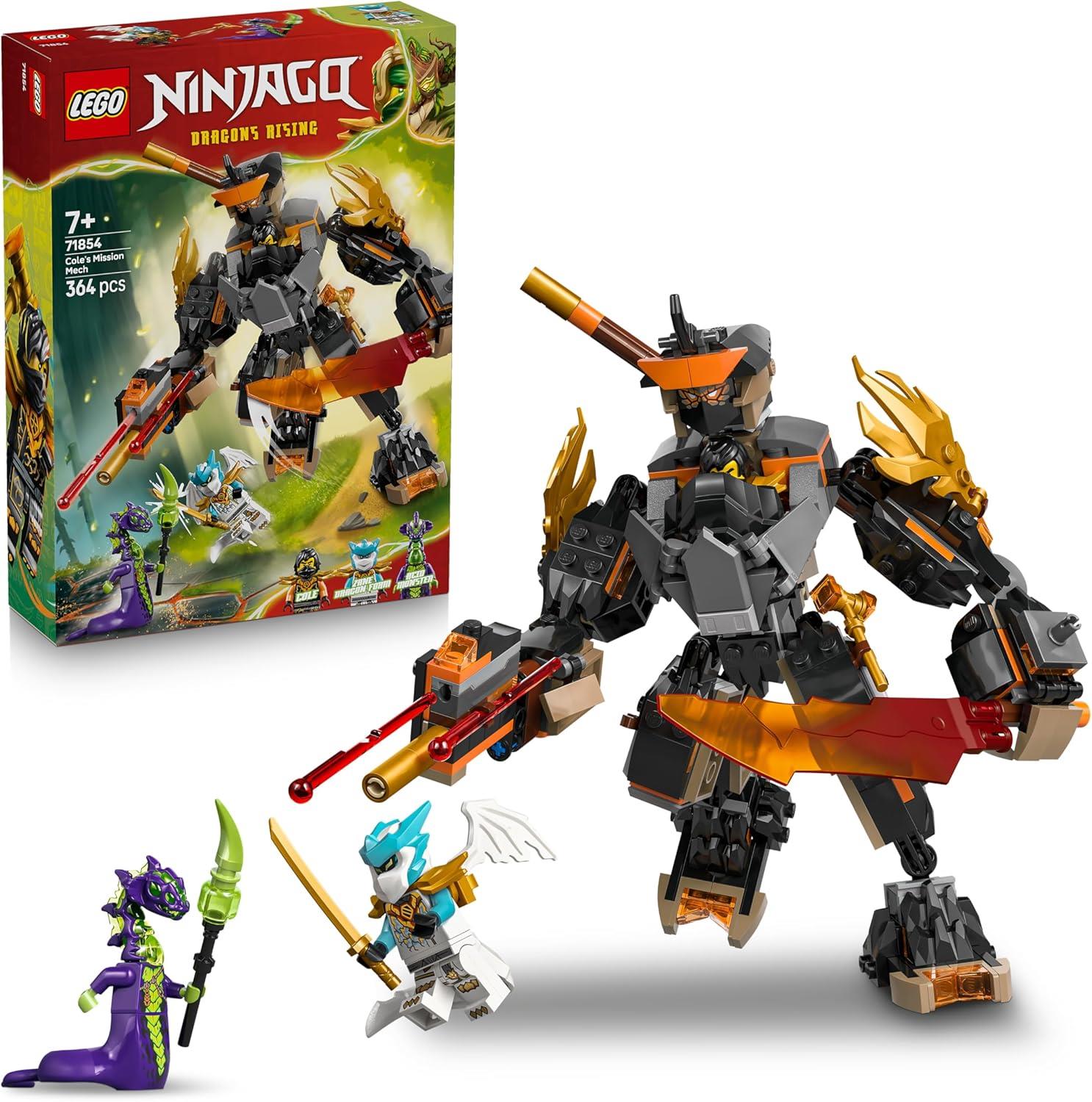 LEGO Ninjago Dragons Rising Cole's Mission Mech & Dragon Zane 71854