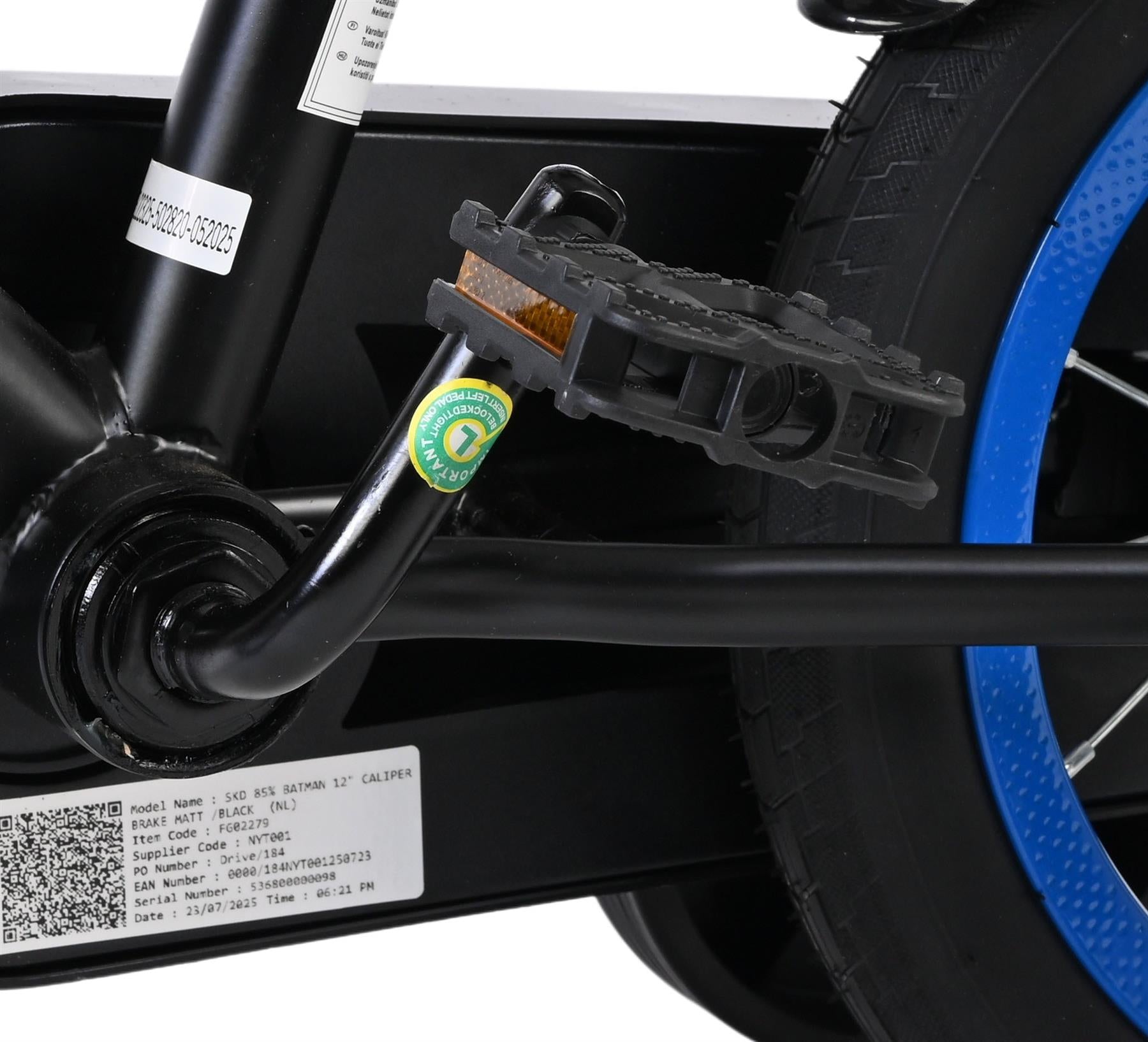 Batman Children's 12inch Bicycle Black