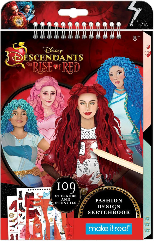 Disney Descendants 4 Rise of Red Fashion Sketchbook