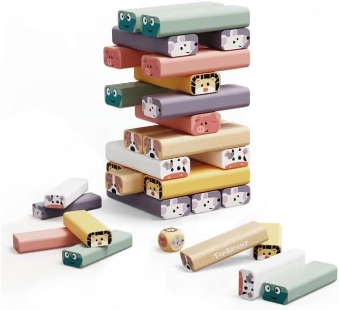 Topbright Wooden Woodble Tower Set