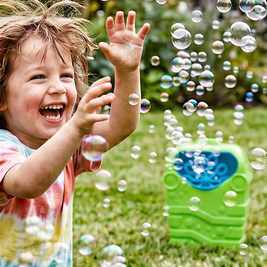 Venture Club Bubble Machine with 32OZ Bubbles - Green