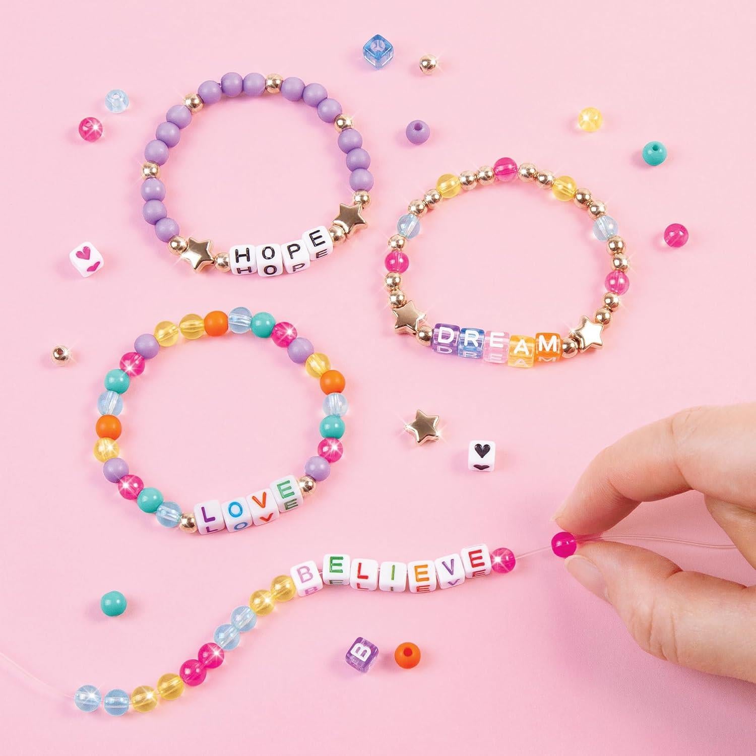 Make It Real Say Yes! Alphabet Bead Bracelet Set