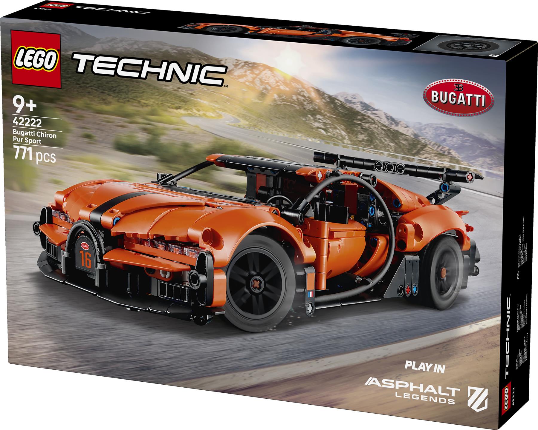 LEGO Techinc Bugatti Chiron Pur Sport Hypercar 42222