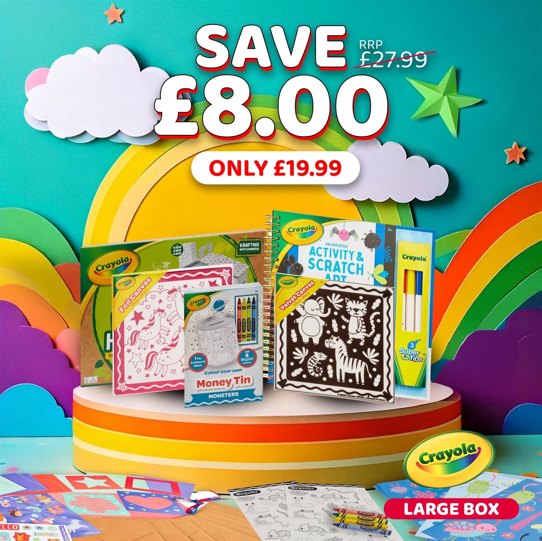 Crayola Large Creative Activity Bundle – 7 Pieces