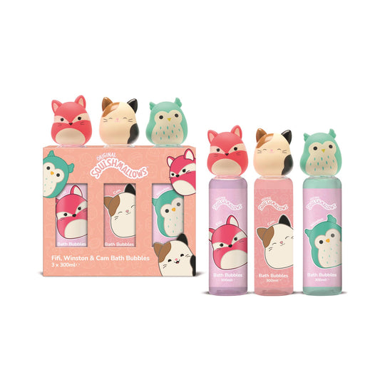 Squishmallows 300ml Bath Bubbles with Topper Gift