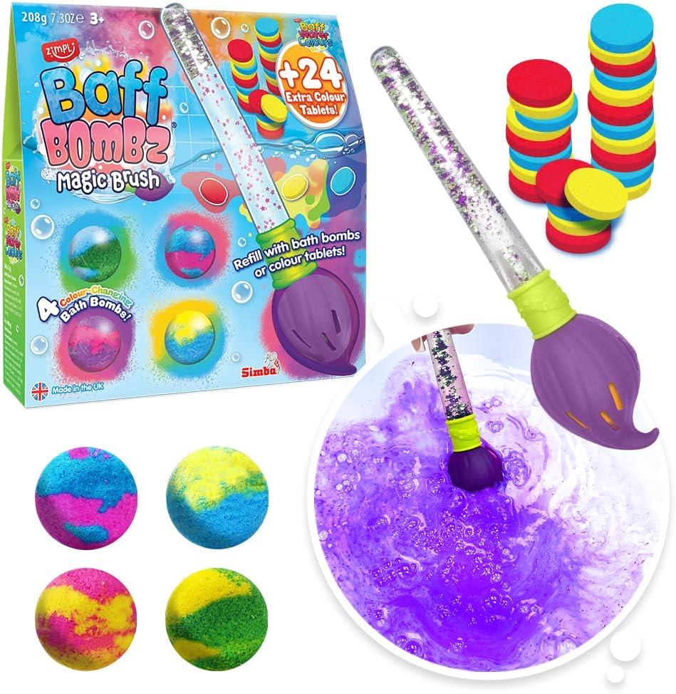 Zimpli Baff Bombz Magic Brush and Baff Water Colours