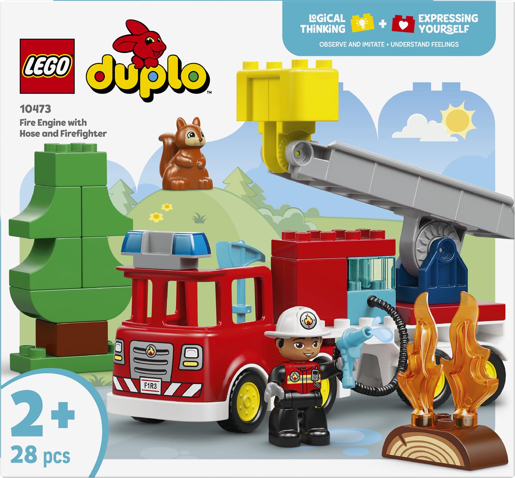 LEGO Duplo Fire Truck with Hose and Firefighter 10473