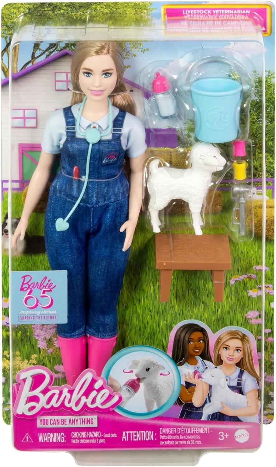 Barbie Farm Veterinarian Doll Playset