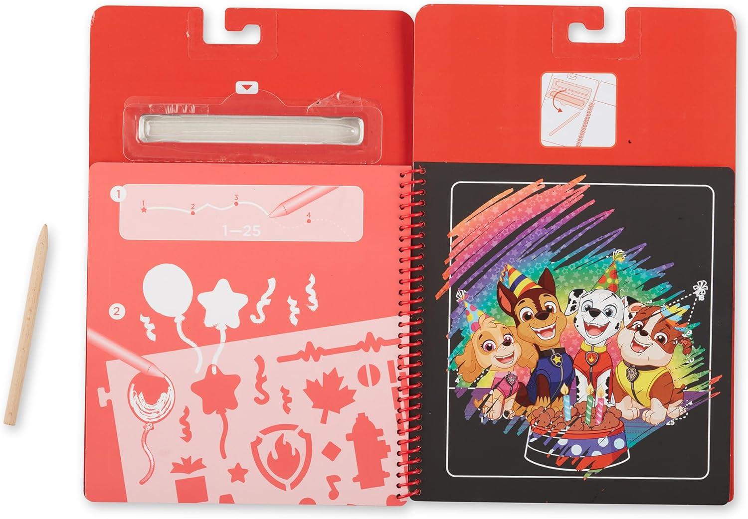 Melissa and Doug Paw Patrol Scratch Art Pad Marshall