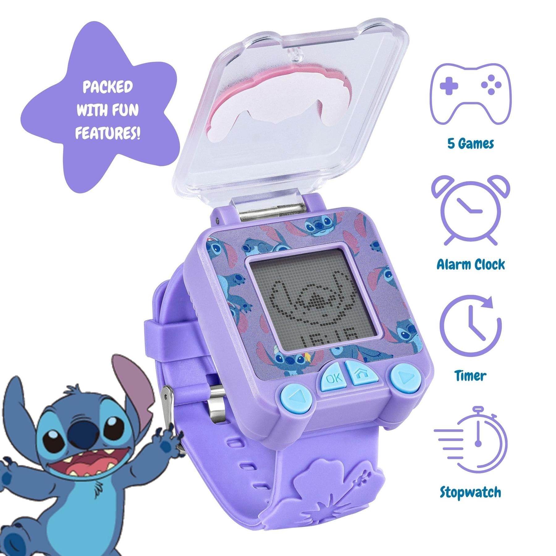 Disney Stitch Purple Strap Learning Watch