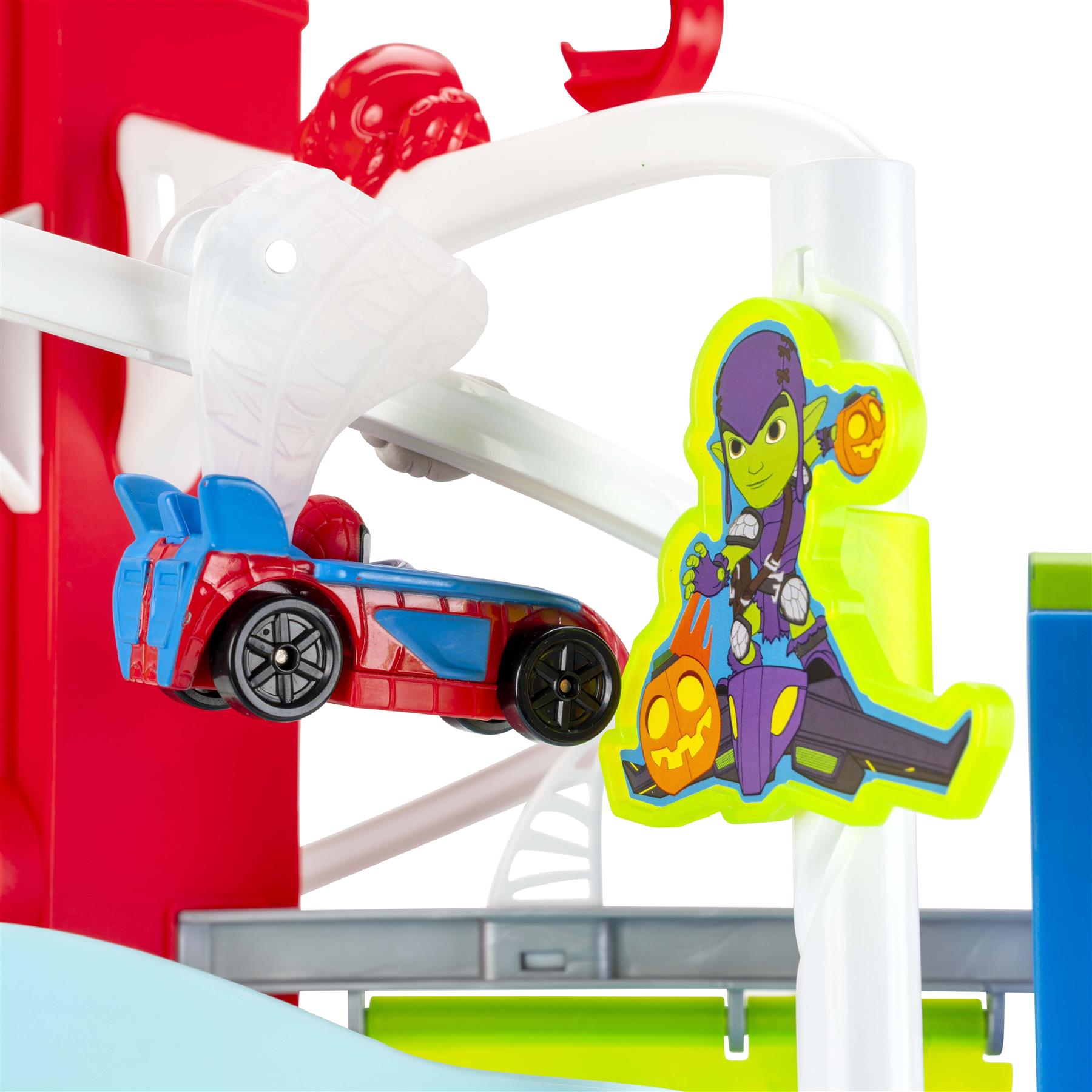 Marvel Spidey and His Amazing Friends Construction Zone Chaos Track Set