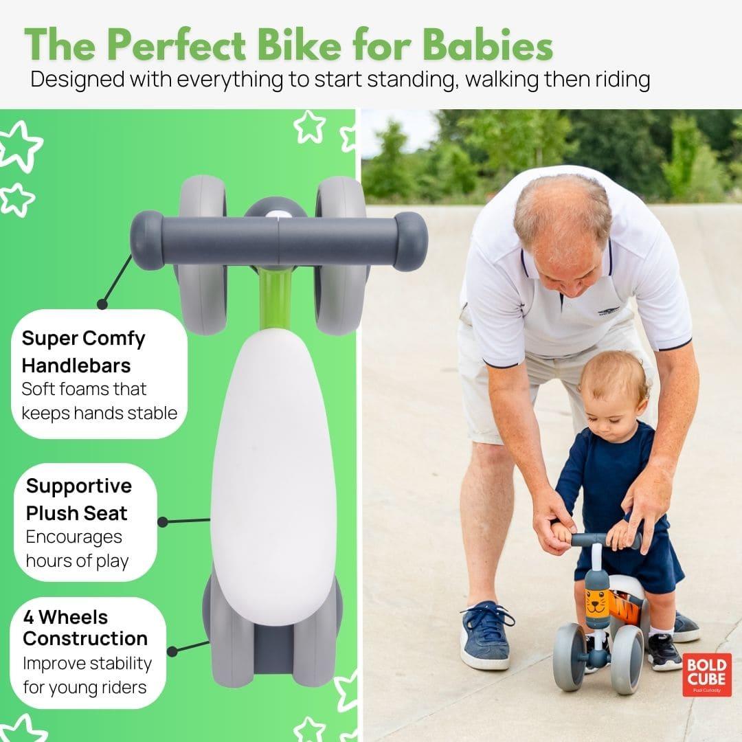 Boldcube Baby Balance Bike - Bertie Frog