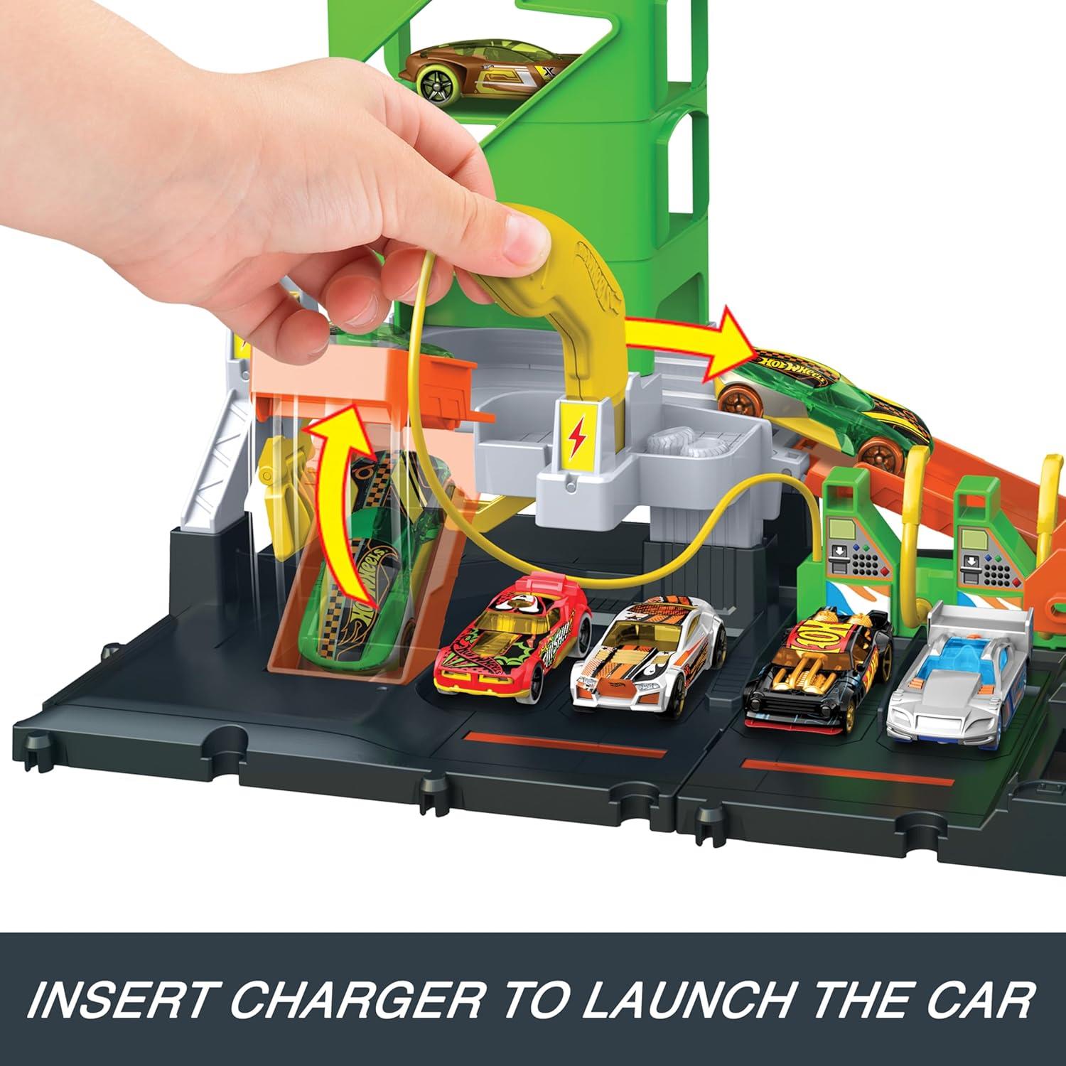Hot Wheels City Super Recharge Fuel Station Playset