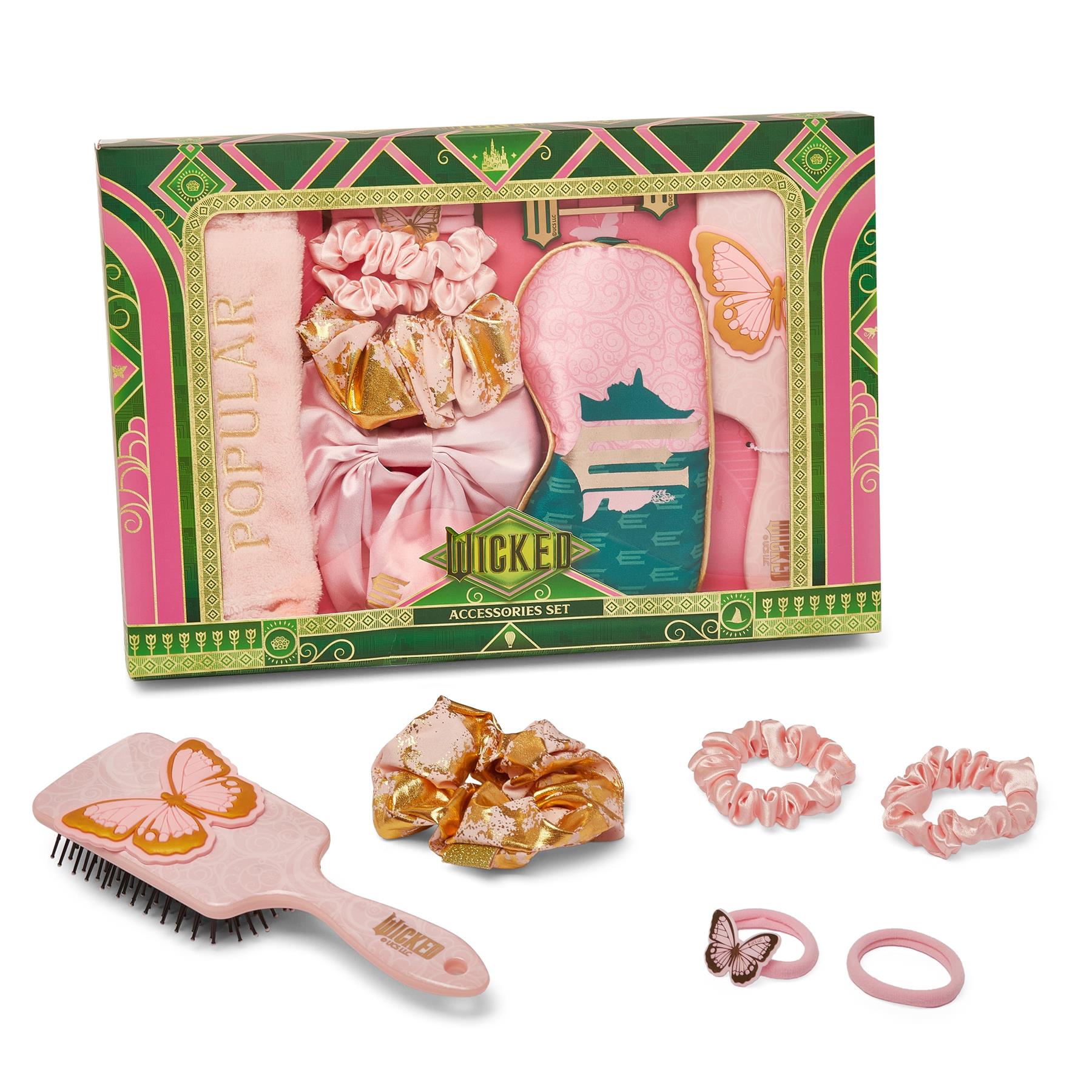 Wicked for Good Glinda 11-piece Premium Hair Accessory Set Pink