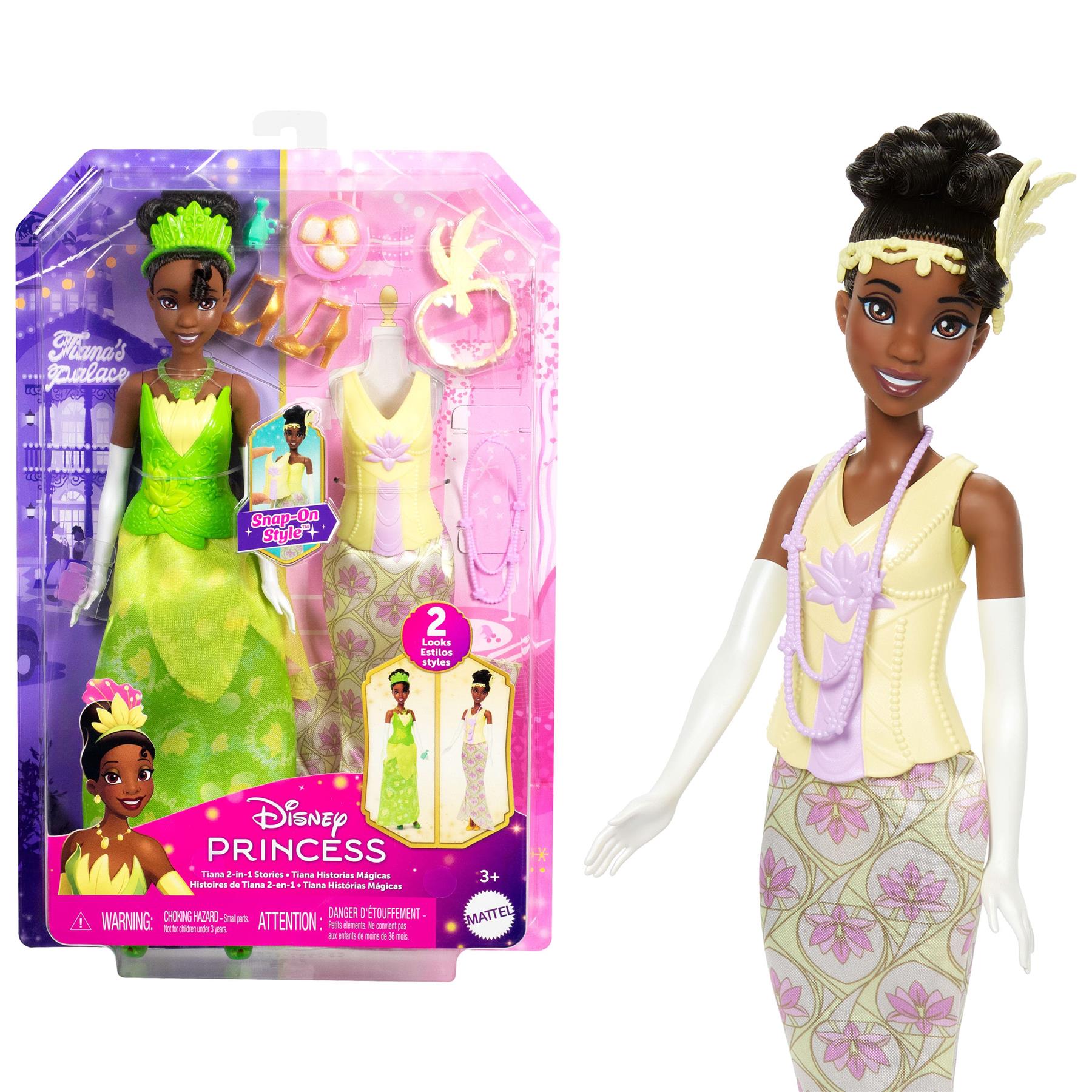 Disney Princess 2-in-1 Stories Fashion Dolls - Tiana