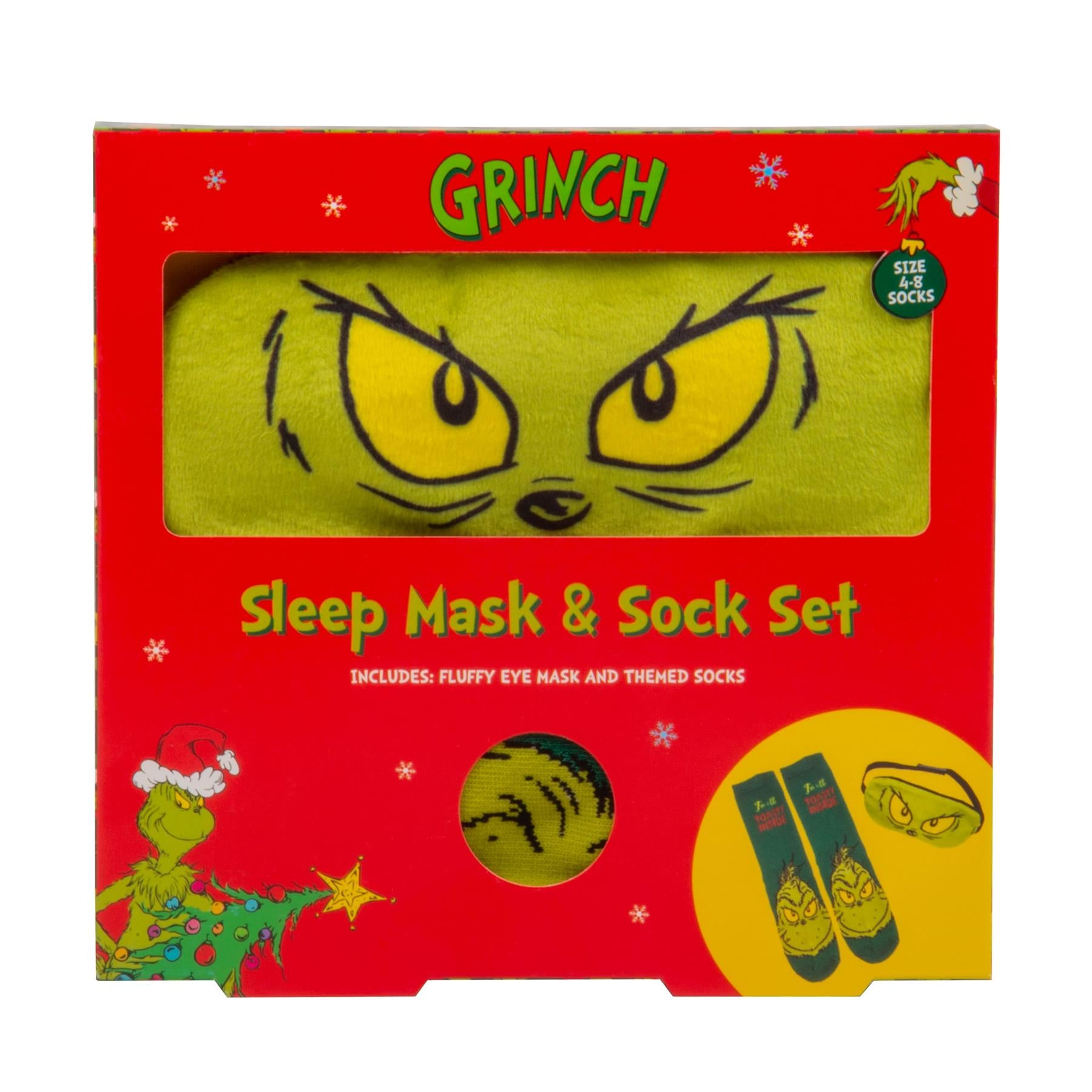 The Grinch Sleep Mask & Sock Set
