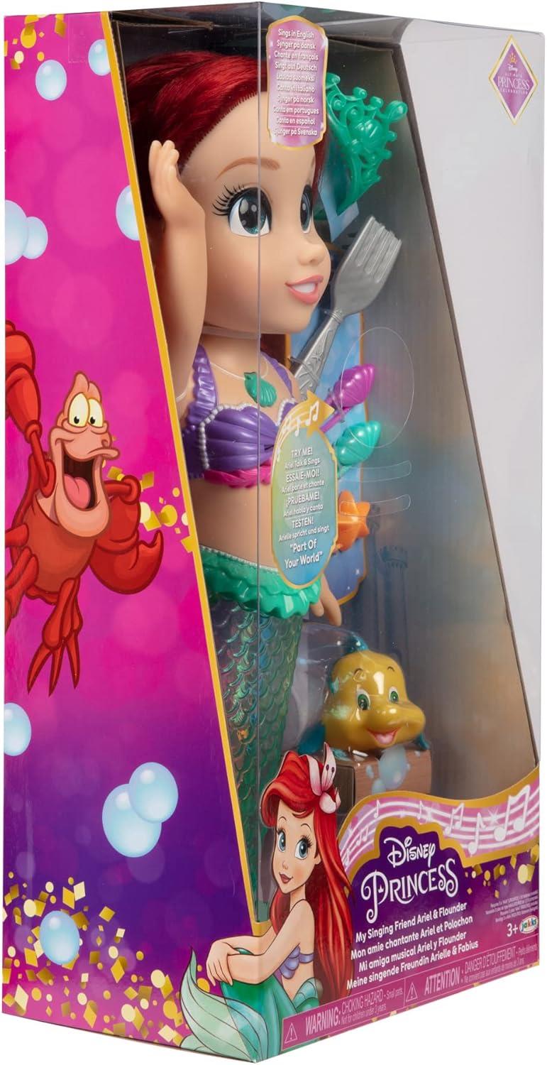 My Little Mermaid My Singing Friend Ariel Doll & Flounder Singing