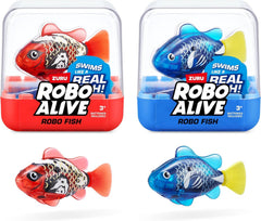 Zuru Robo Alive Fish 2 Pack - Blue & Red