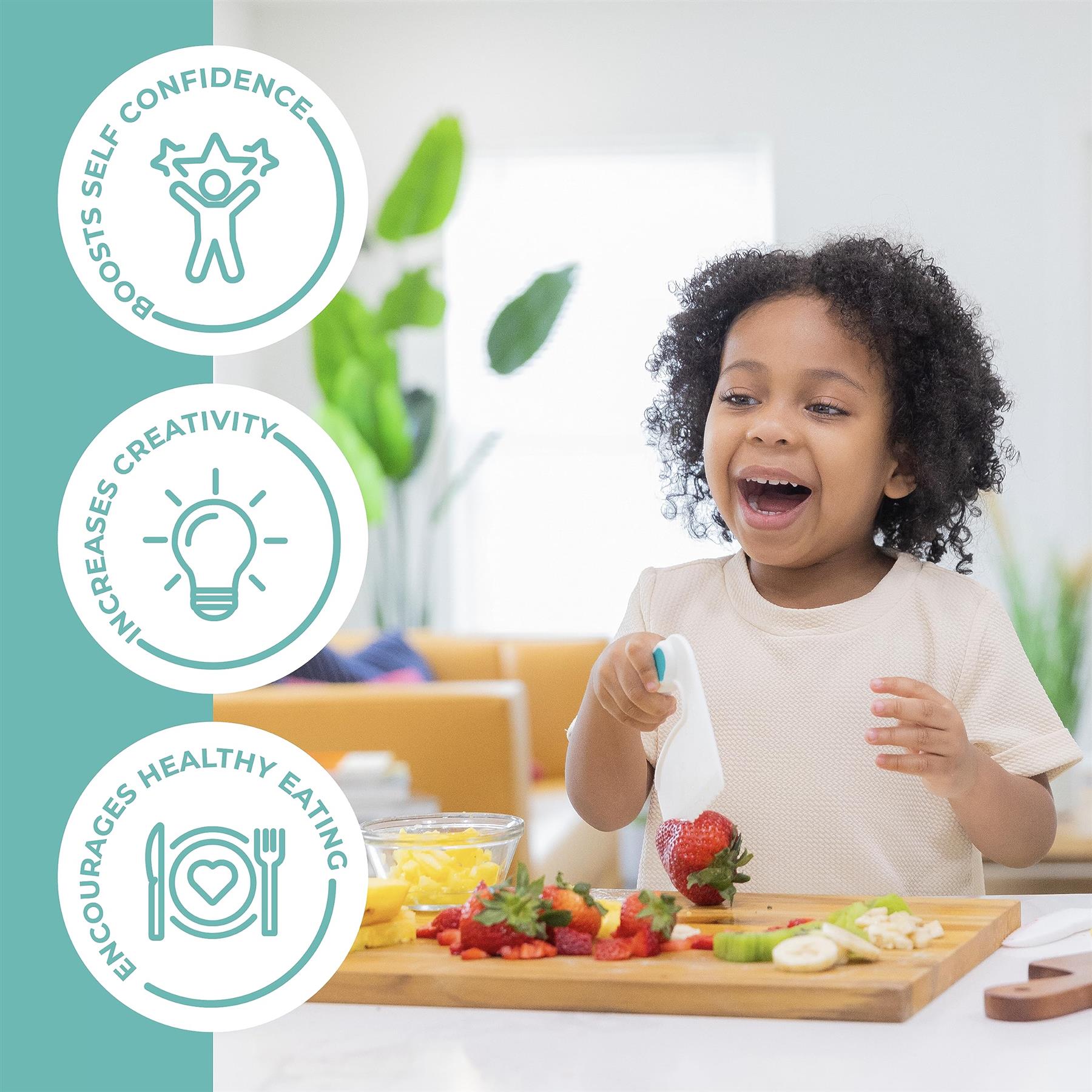 Tovla Jr Toddler 2-Piece Kids' Cutting Set