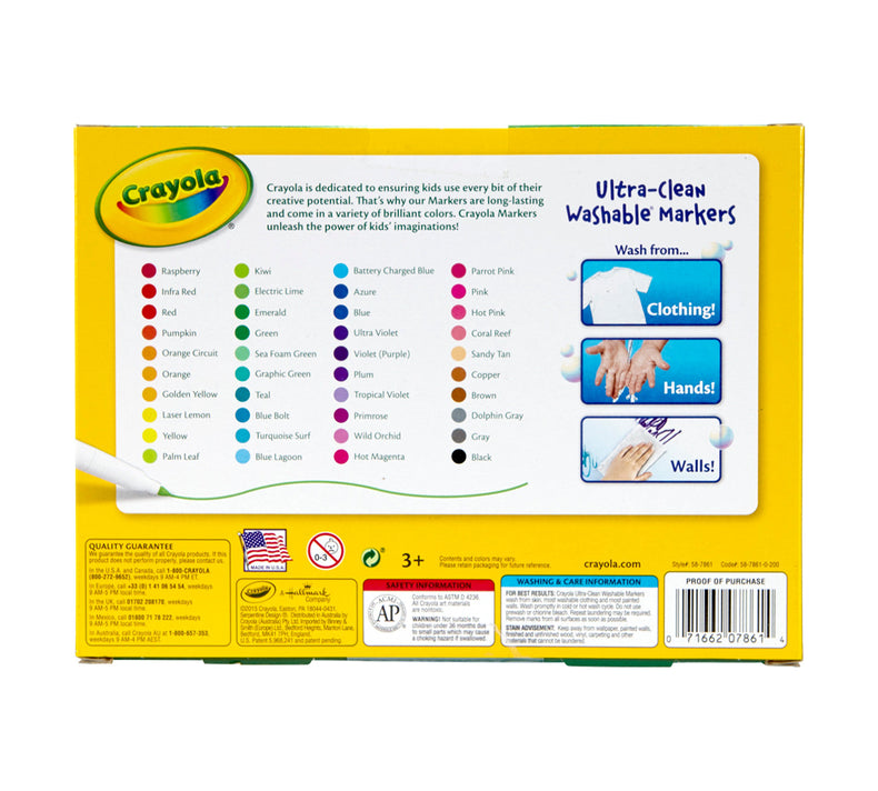 Crayola Ultra Clean Washable Markers 40 Pack
