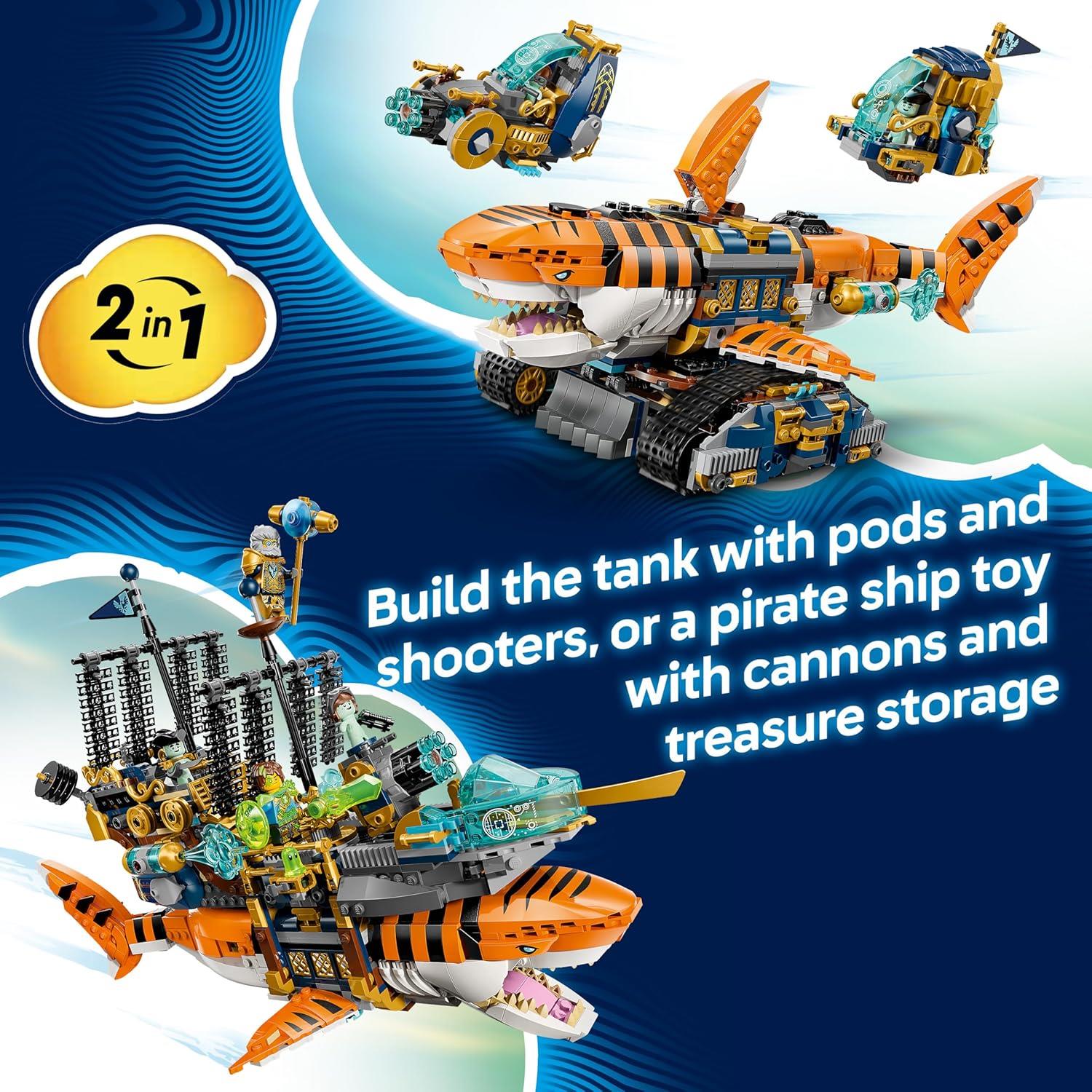 LEGO DREAMZzz 2-in-1 Tiger Shark Tank Toy 71515