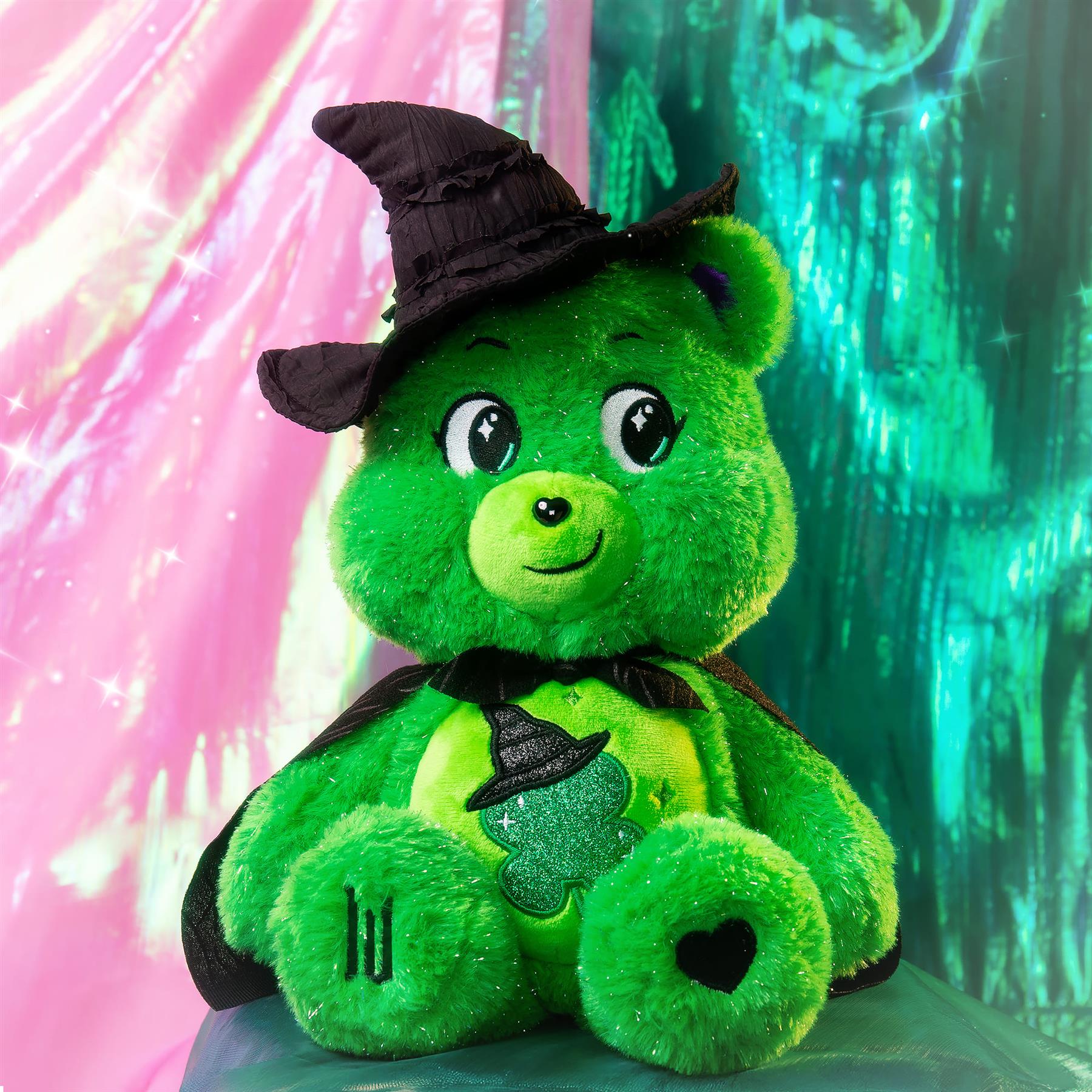 Care Bears - Wicked Movie Plush - Love-a-Lot Bear as Glinda & Good Luck Bear as Elphaba
