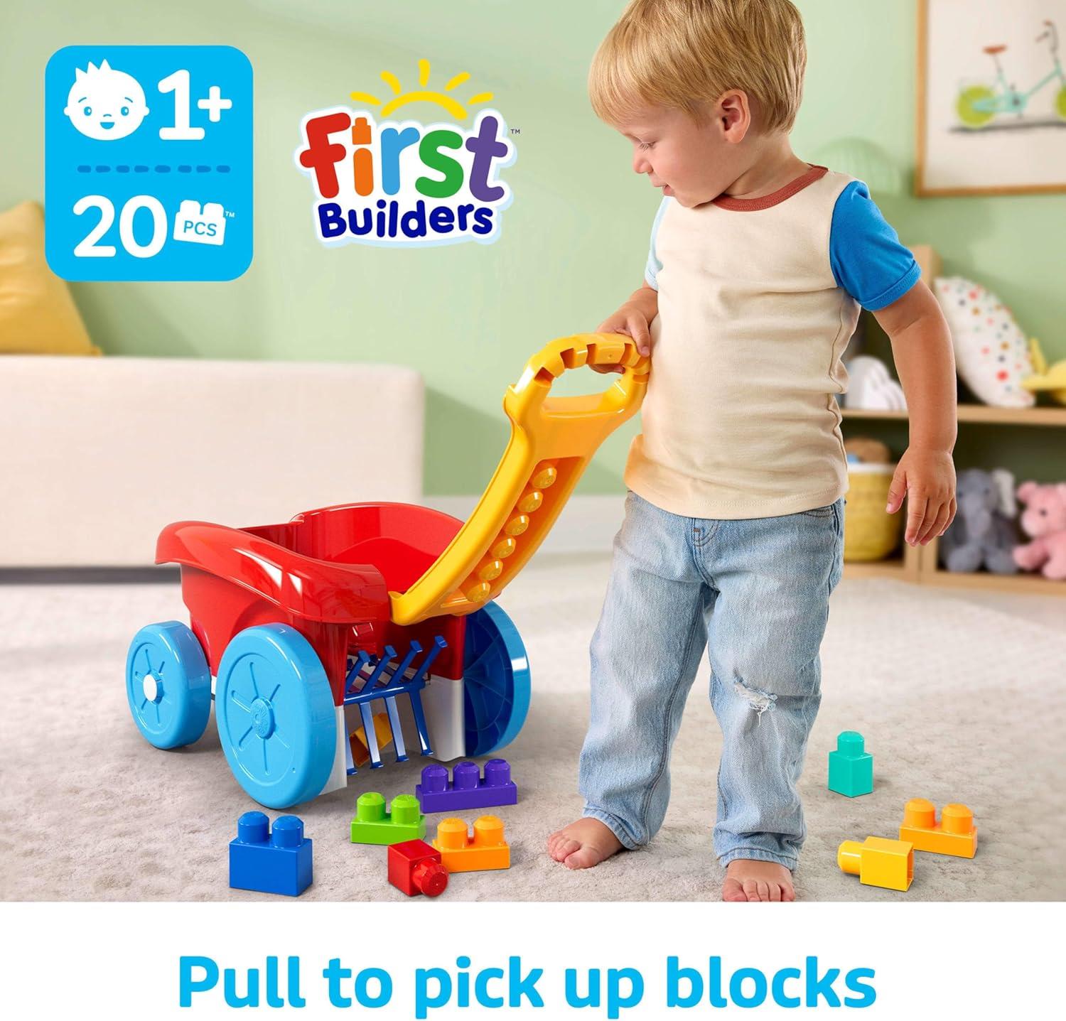 Mega Bloks Block Scooping Pull Wagon