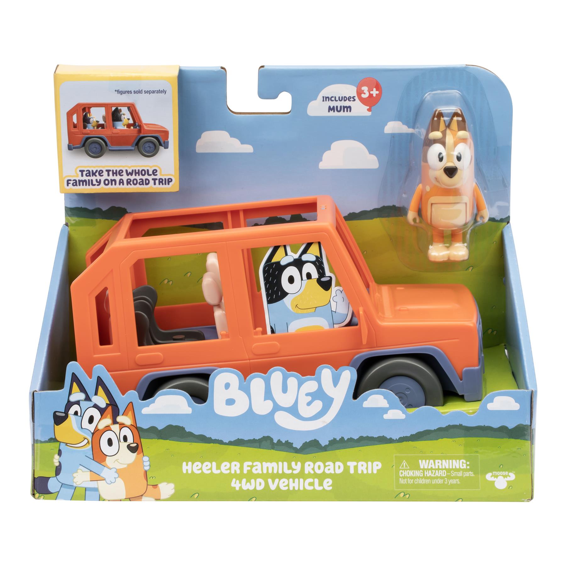 Bluey Heeler Family Road Trip - 4WD Vehicle