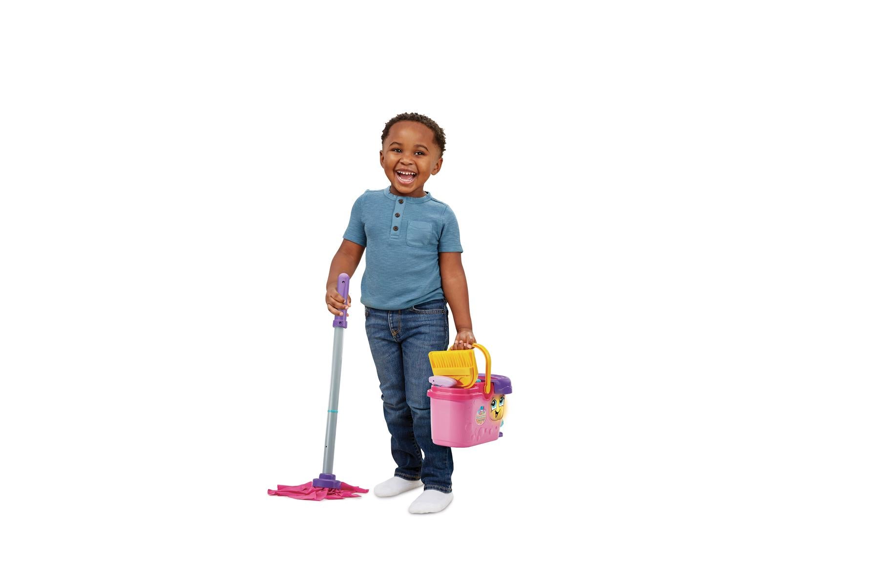 Leapfrog Clean Sweep Mop & Bucket Pink