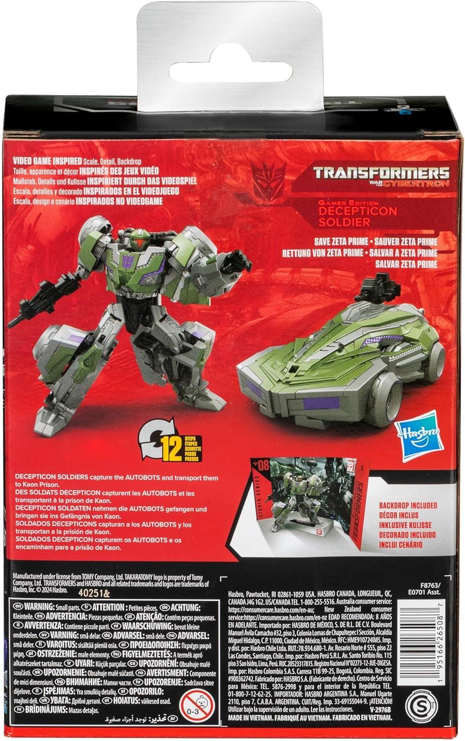 Transformers Cybetron Studio Series Deluxe Game Edition Deception Soldier