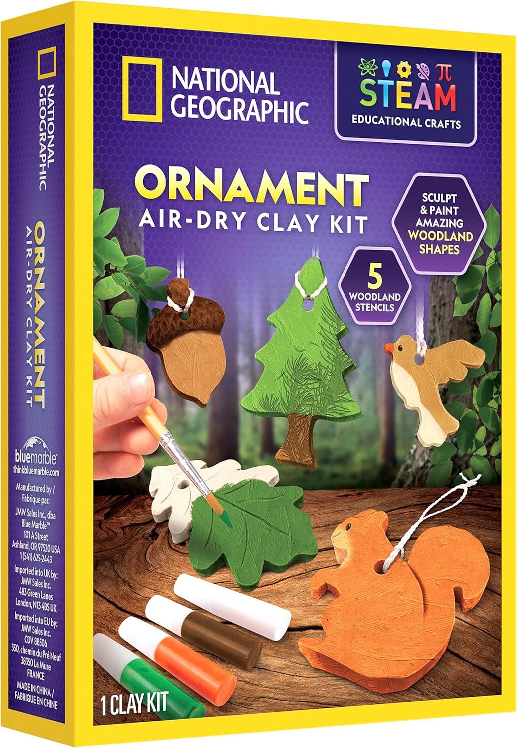 National Geographic Ornament Air Dry Modelling Clay Kit