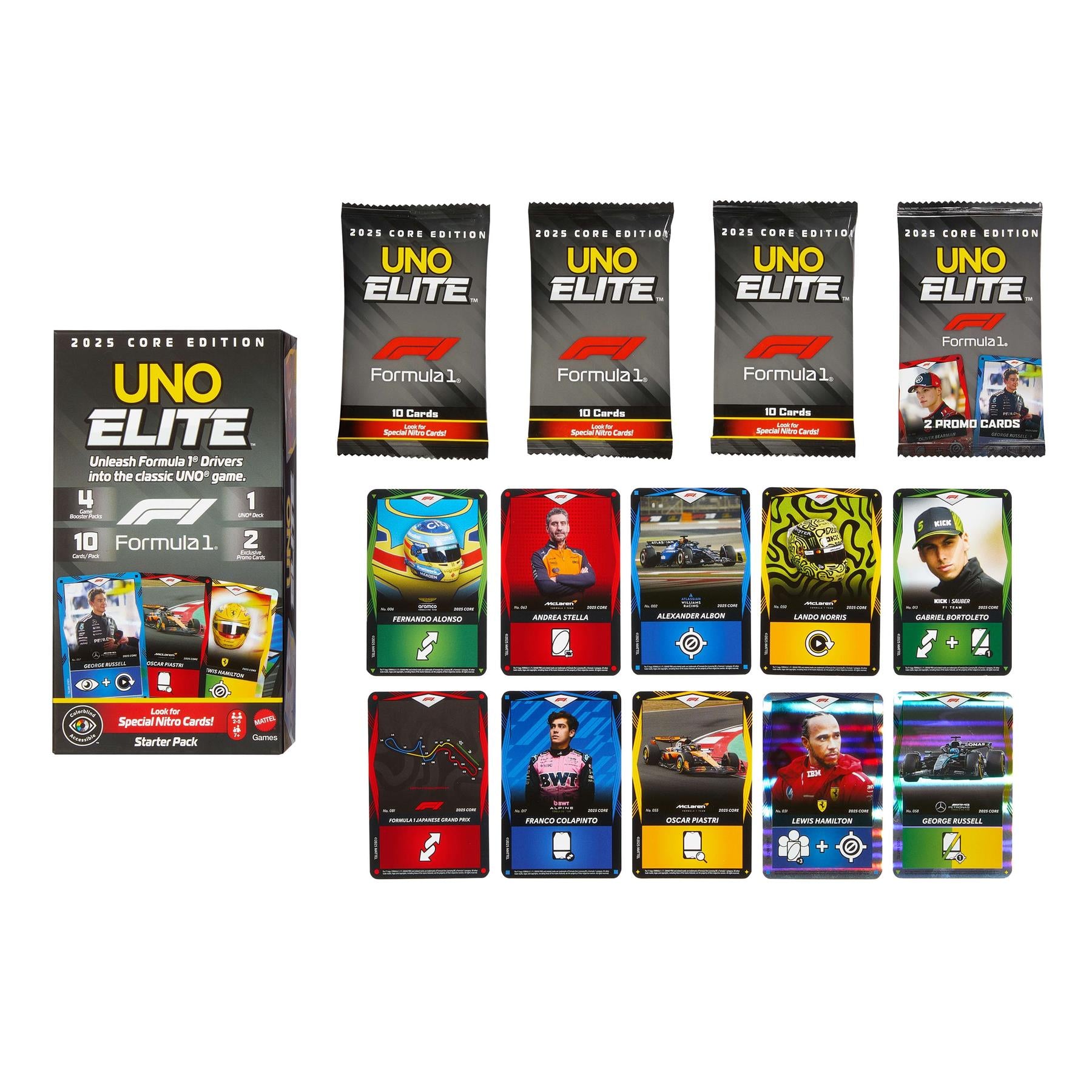 UNO Elite Formula 1 2025 Core Edition Starter Pack