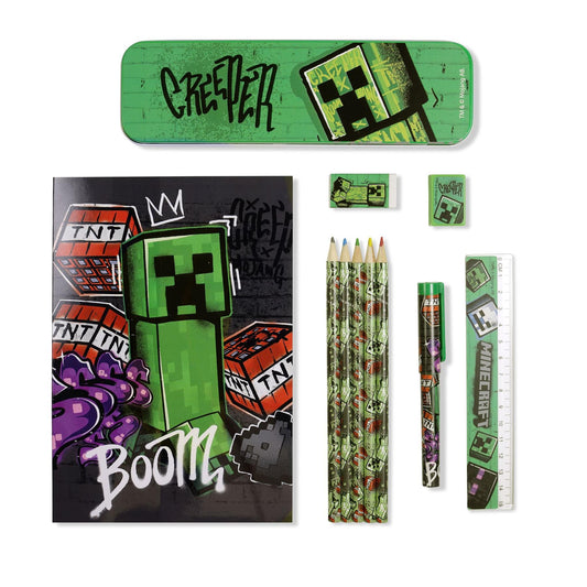Minecraft 11 Piece Stationery Set