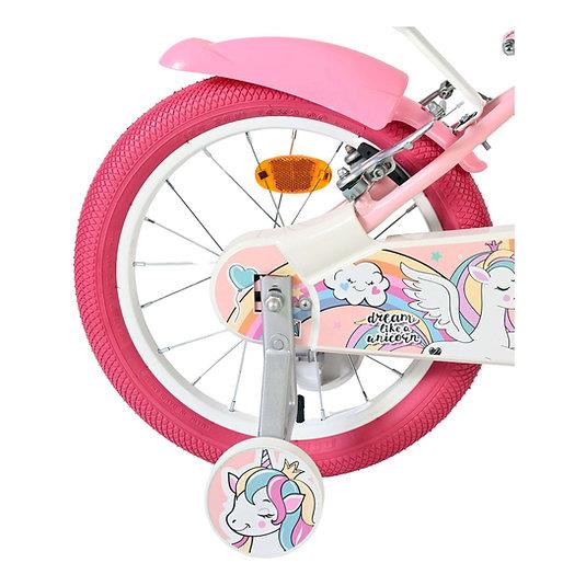 Volare Unicorn 16-Inch Bike - Pink