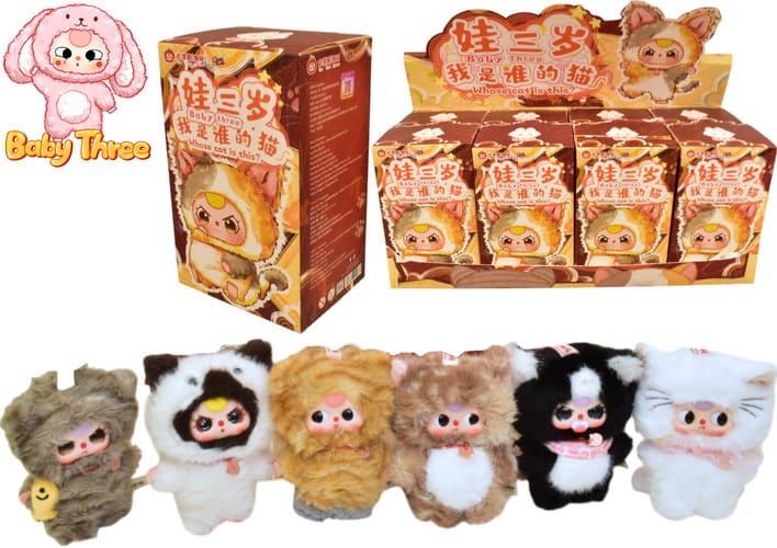 Baby Three - Whose Cat am I? Mystery Soft Toy Blind Box