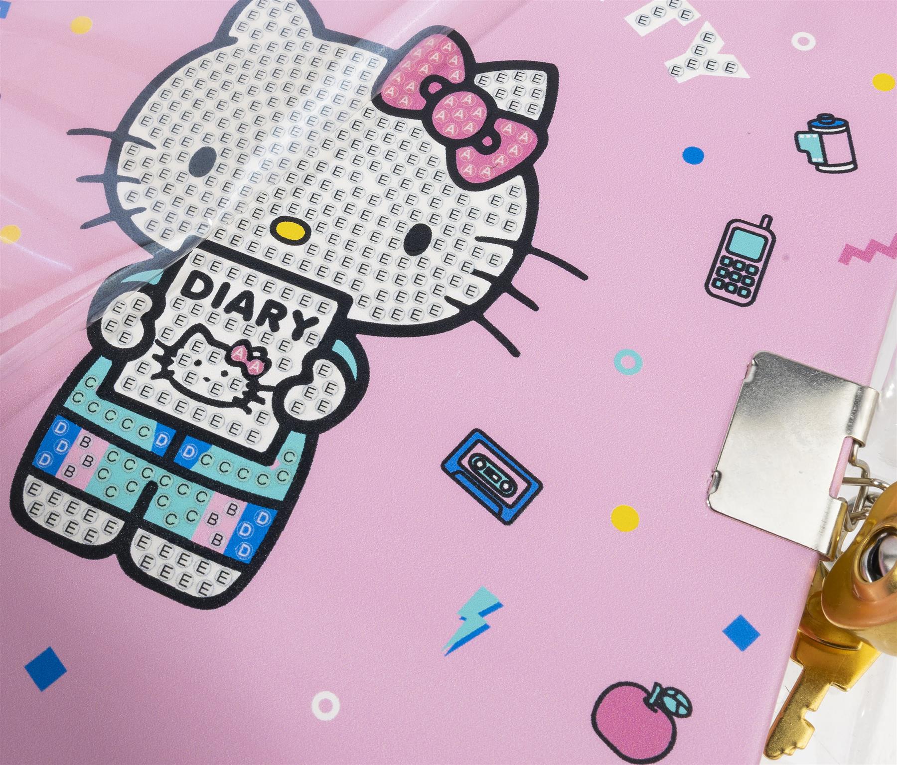 Hello Kitty and Friends Diary Crystal Art Secret Diary