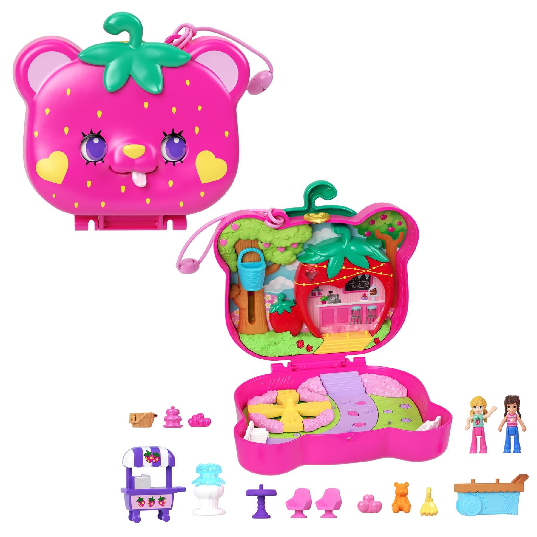 Polly Pocket Strawberry Bear Compact