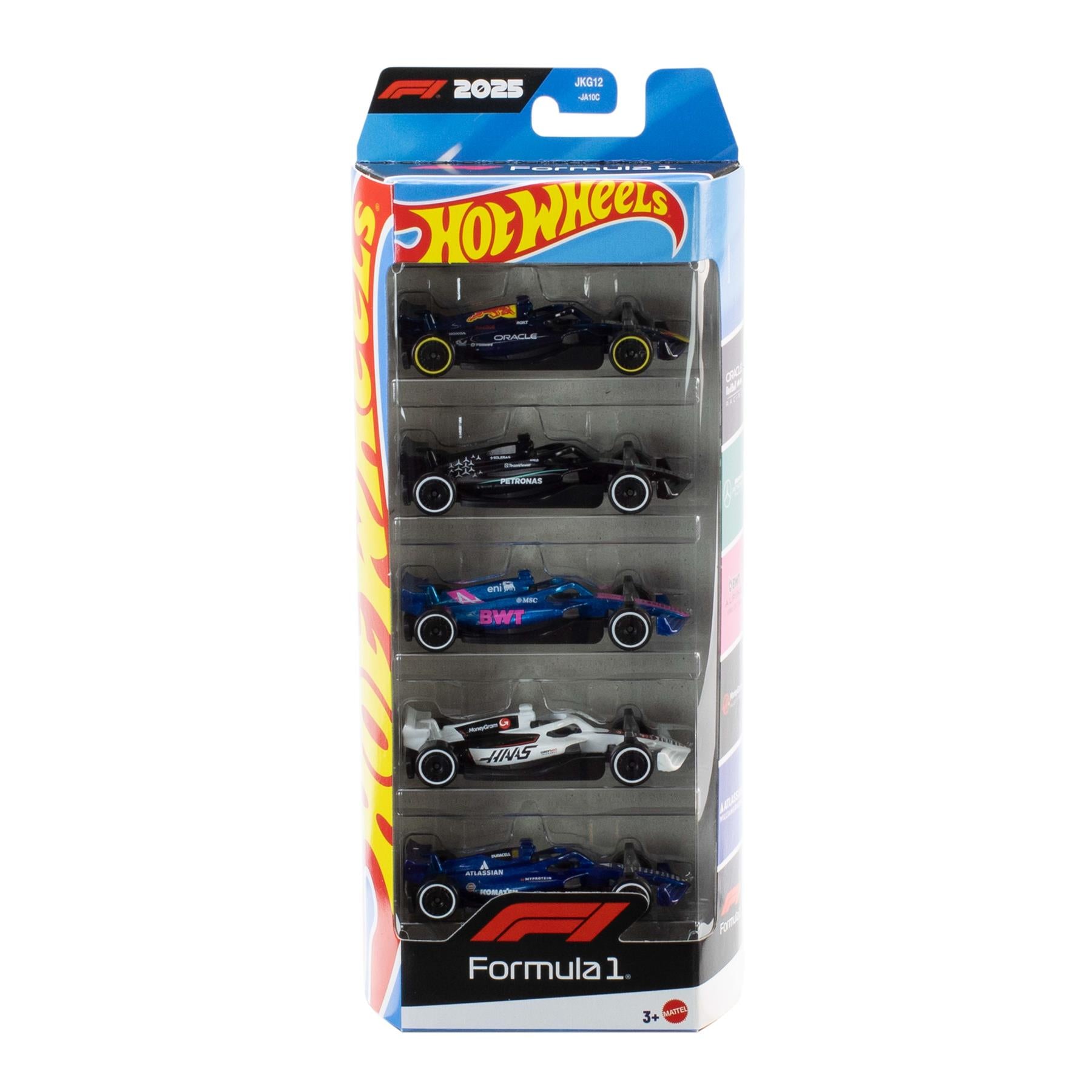 Hot Wheels Formula 1 Die-Cast 5 Pack Car Set