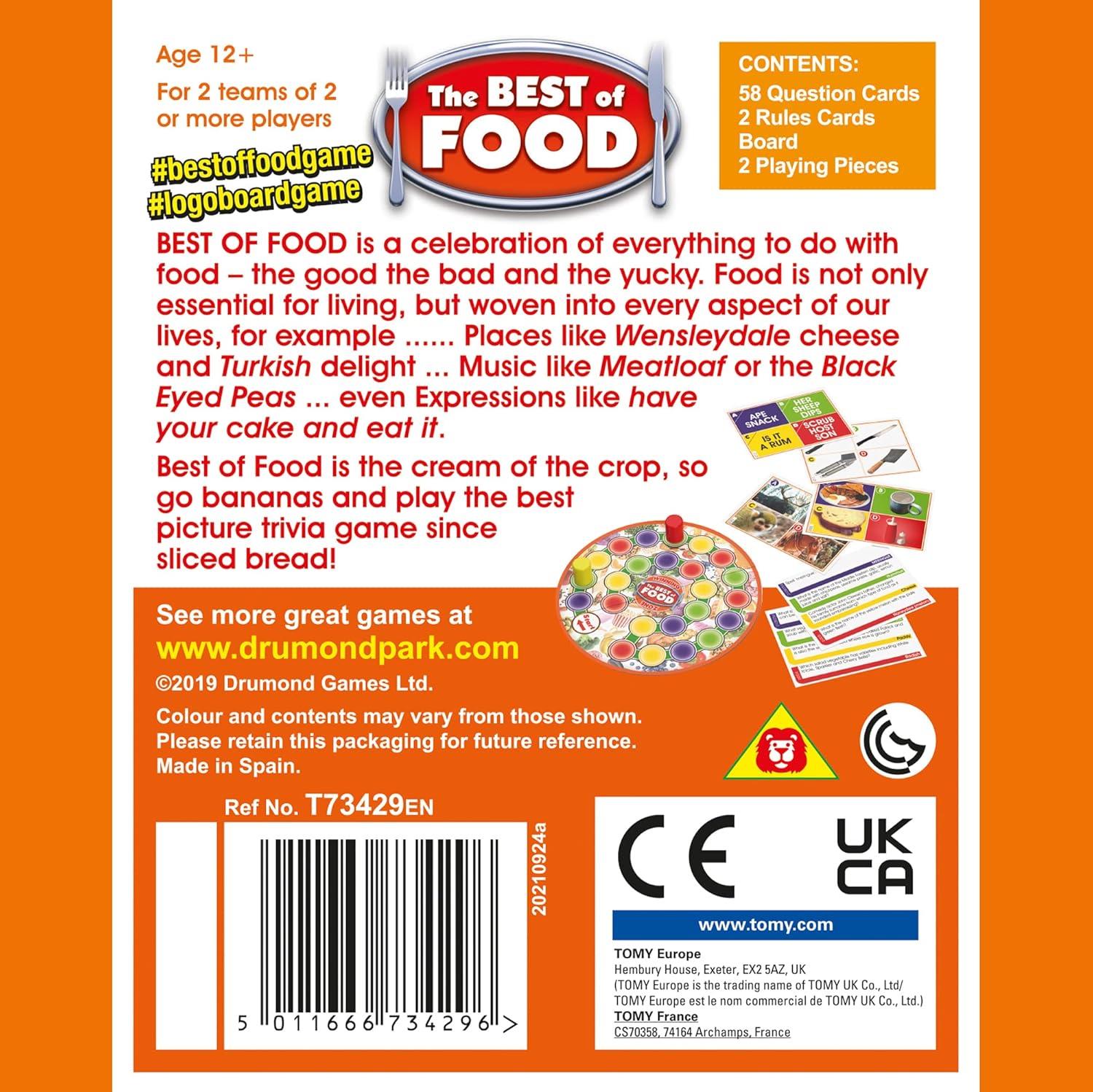 Drumond Park  The Best of Food Card Game