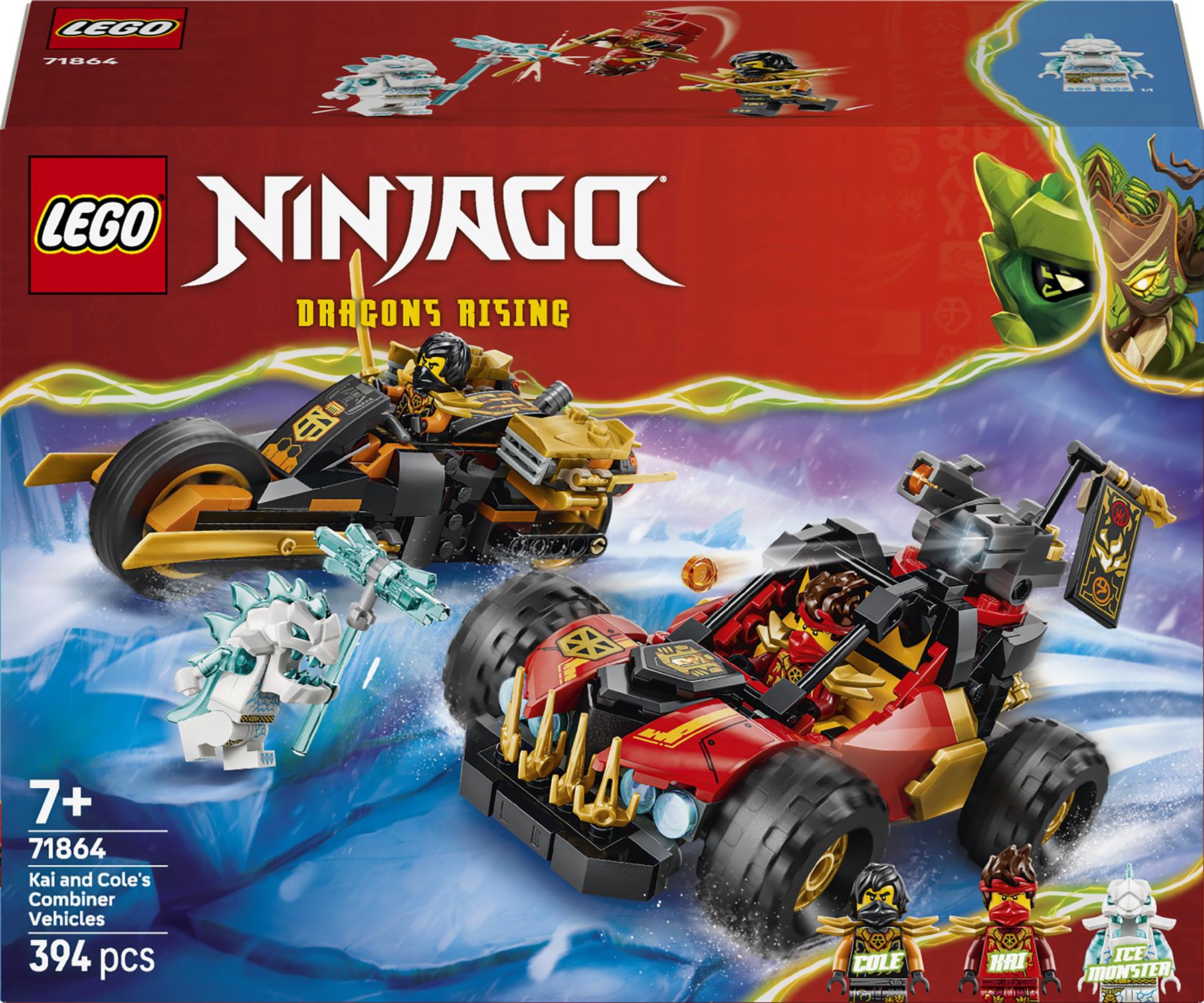 LEGO Ninjago Kai and Cole's Combiner Vehicles 71864