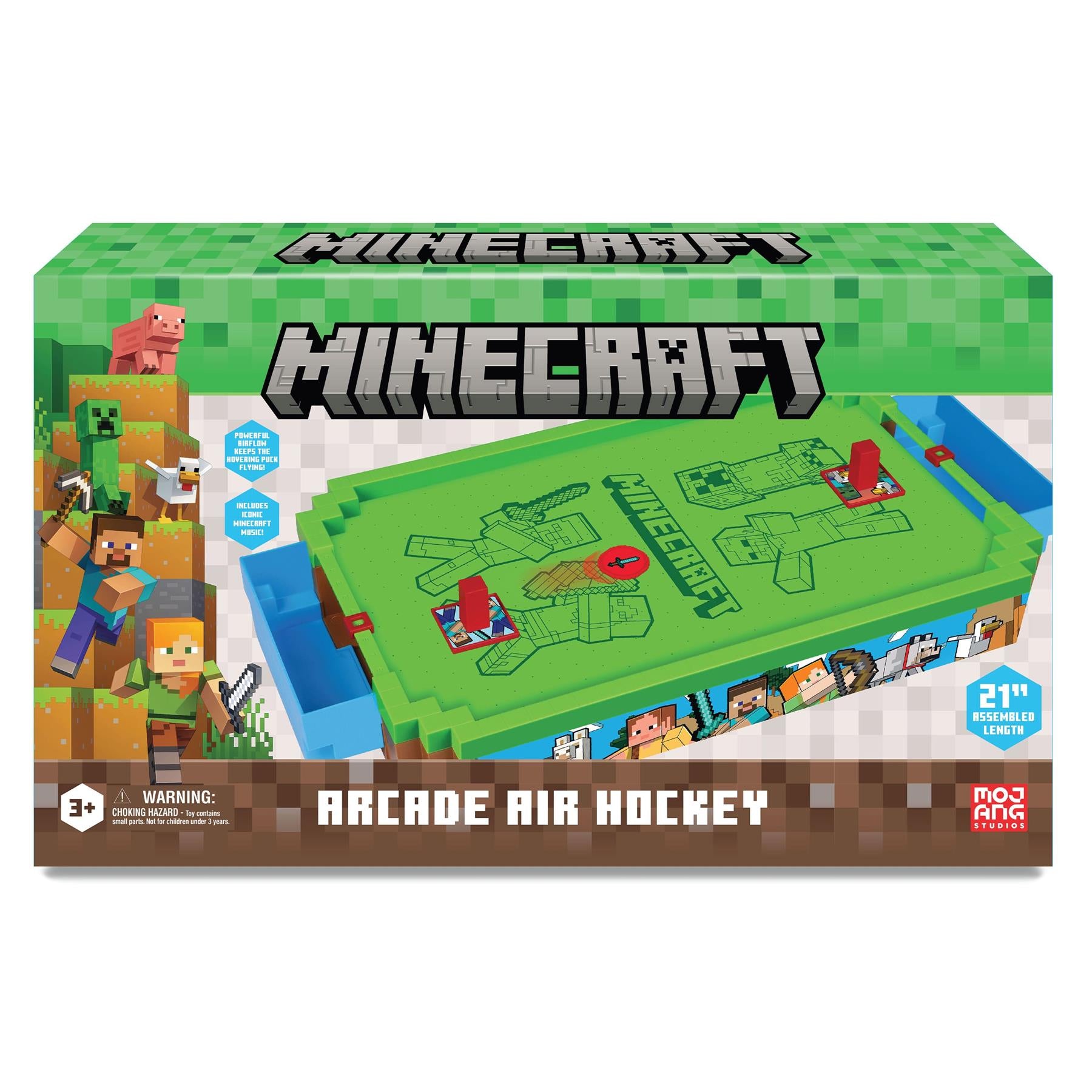 Minecraft Overworld Arcade Air Hockey Table