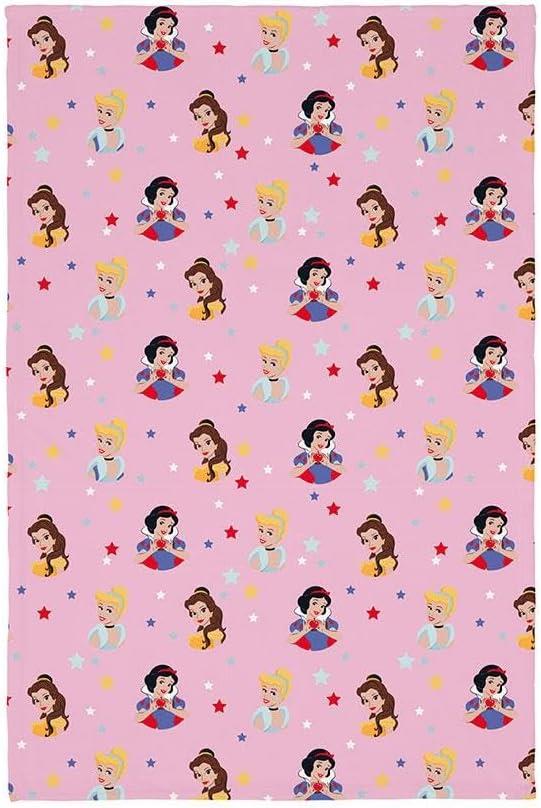 DreamTex Disney Princess Star Pink Fleece Blanket