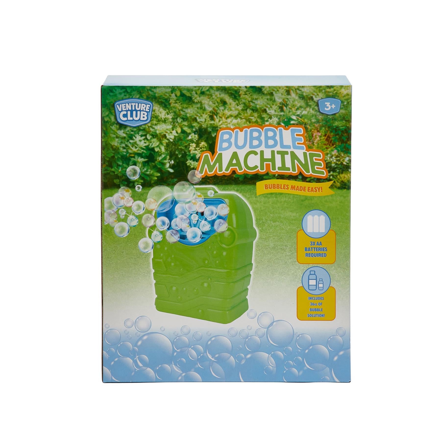 Venture Club Bubble Machine with 32OZ Bubbles - Green