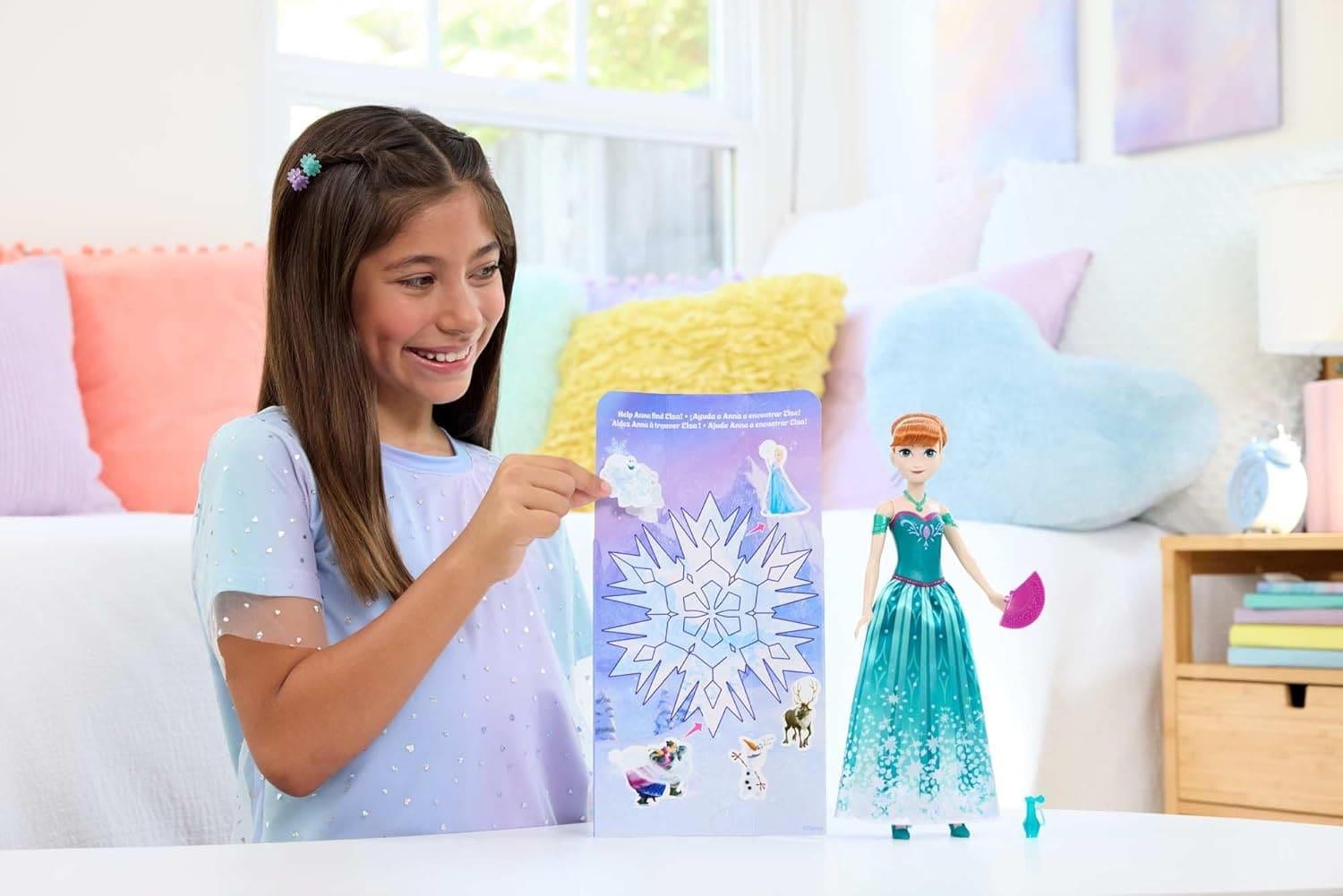 Disney Frozen Anna Fashion Doll Set Spin & Reveal