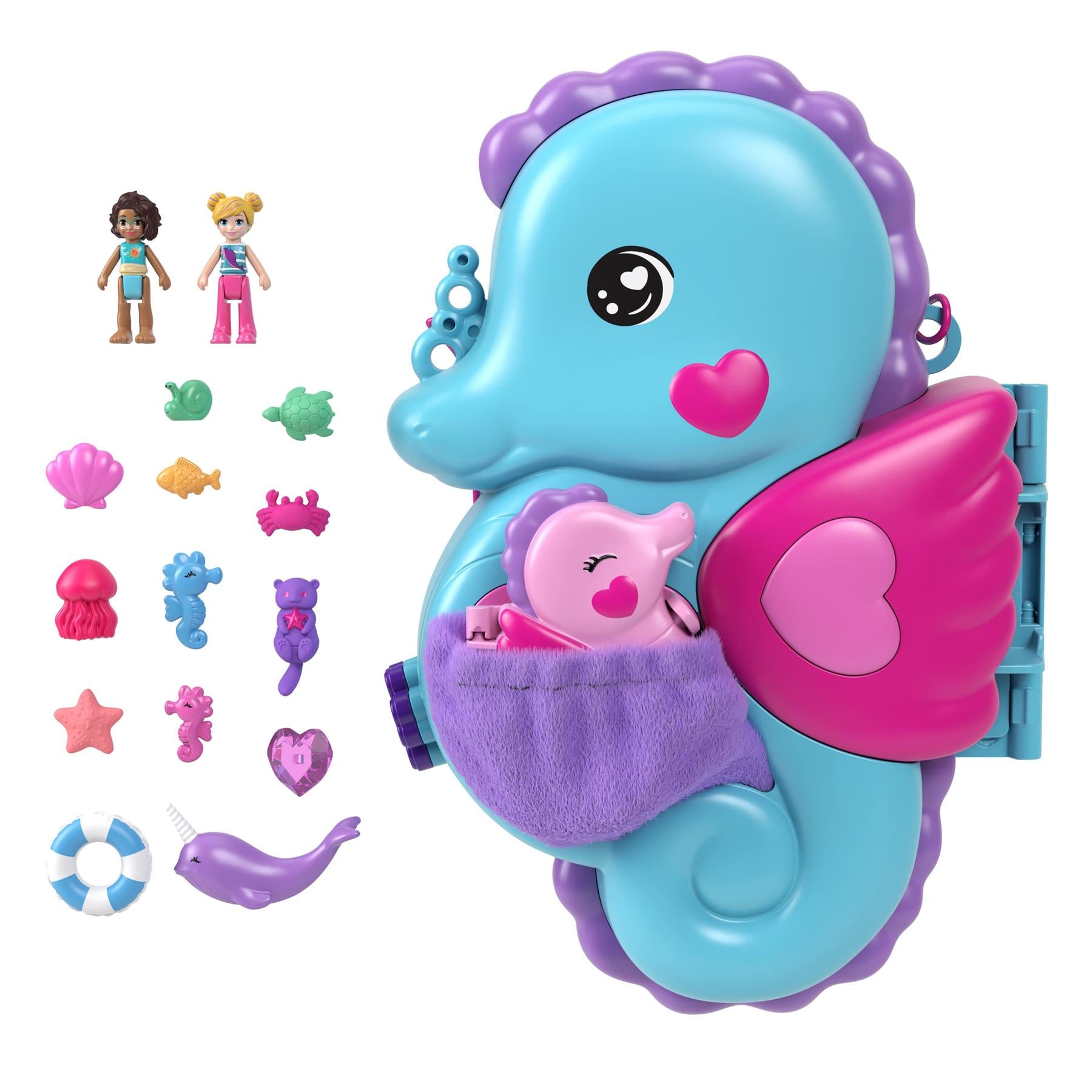 Polly Pocket Daddy & Me Seahorse Purse