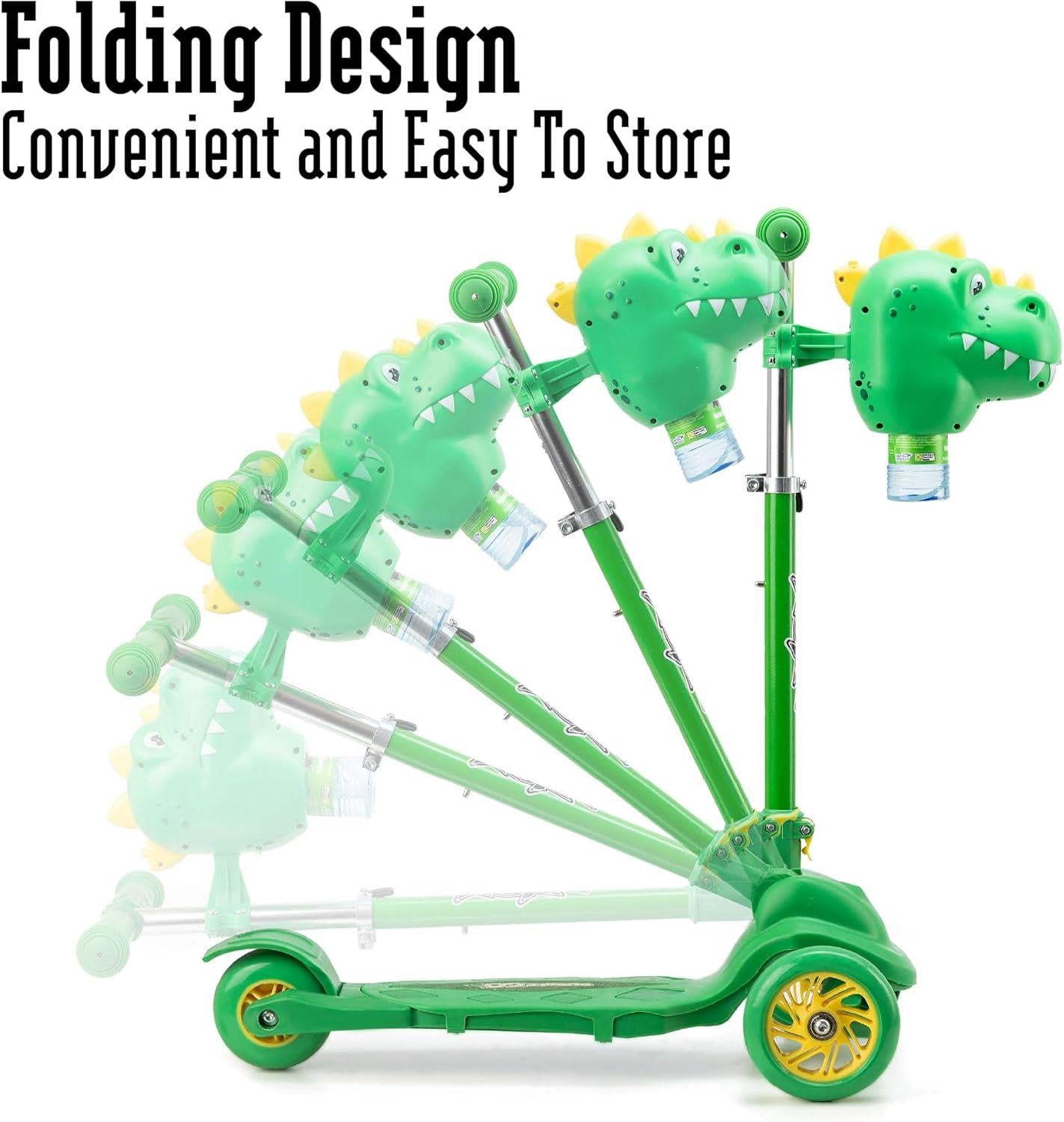 Xootz Bubble Go Dinosaur Tri-Scooter - Green